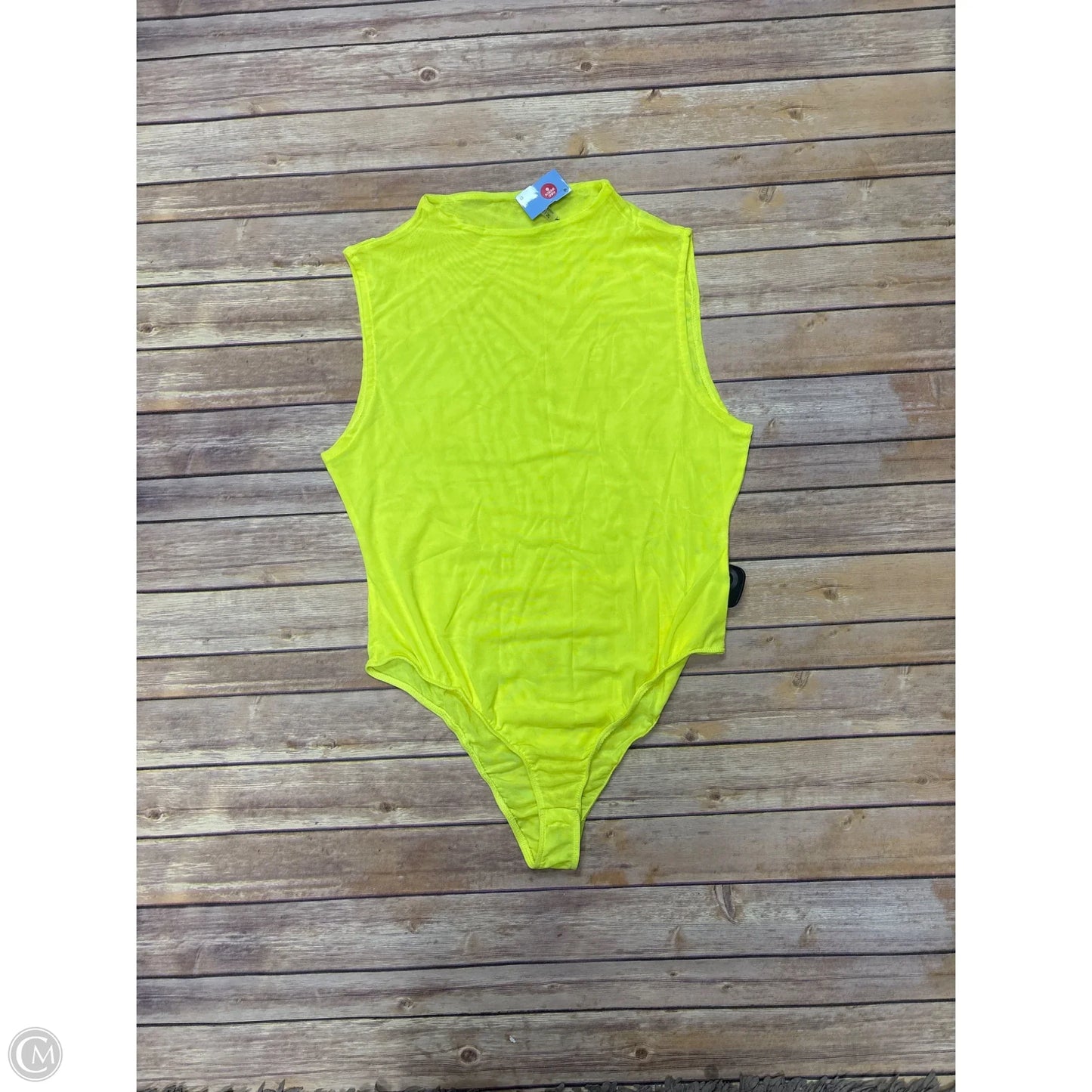 Bodysuit By Cme In Yellow, Size: 1x