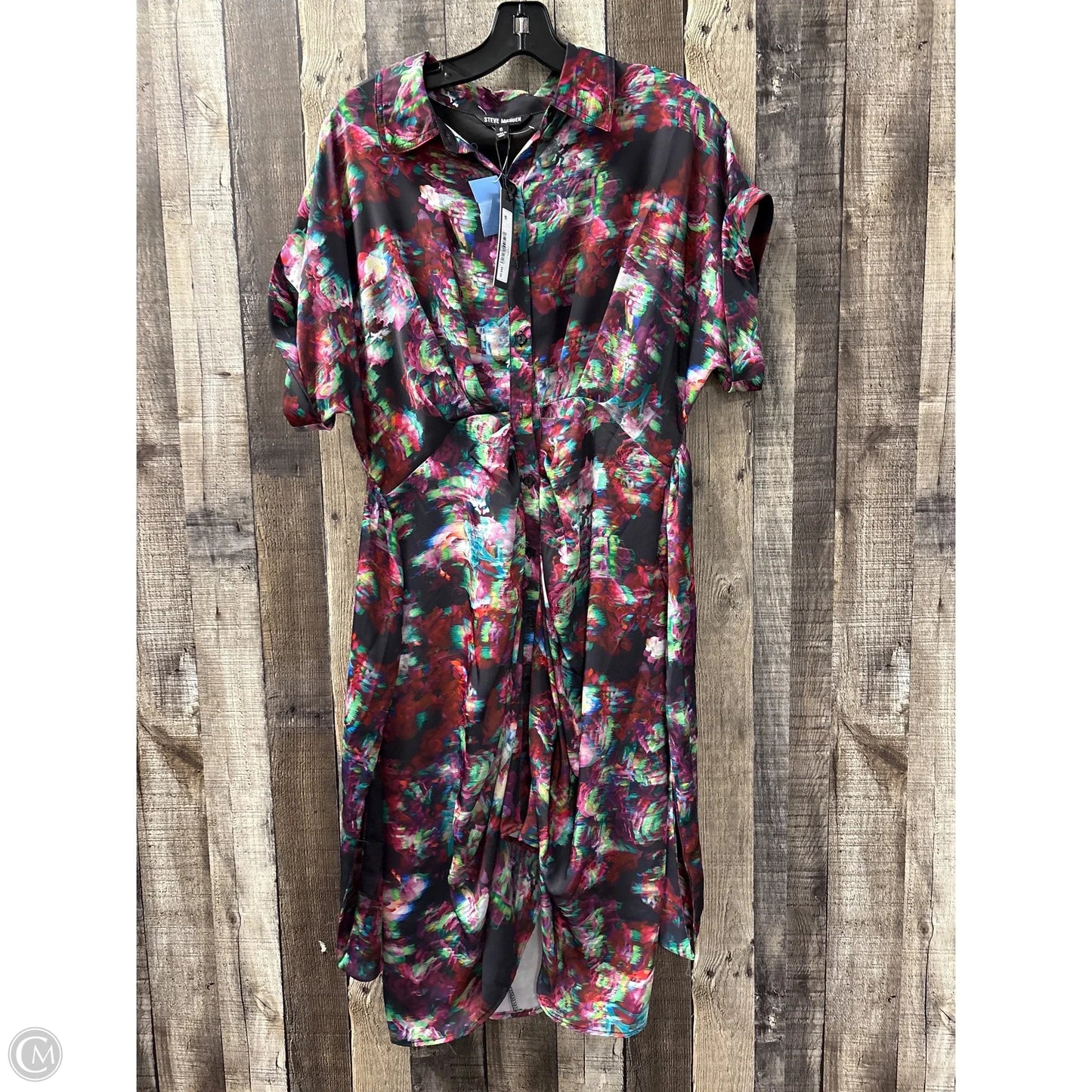 Dress Casual Midi By Steve Madden In Geometric Pattern, Size: S