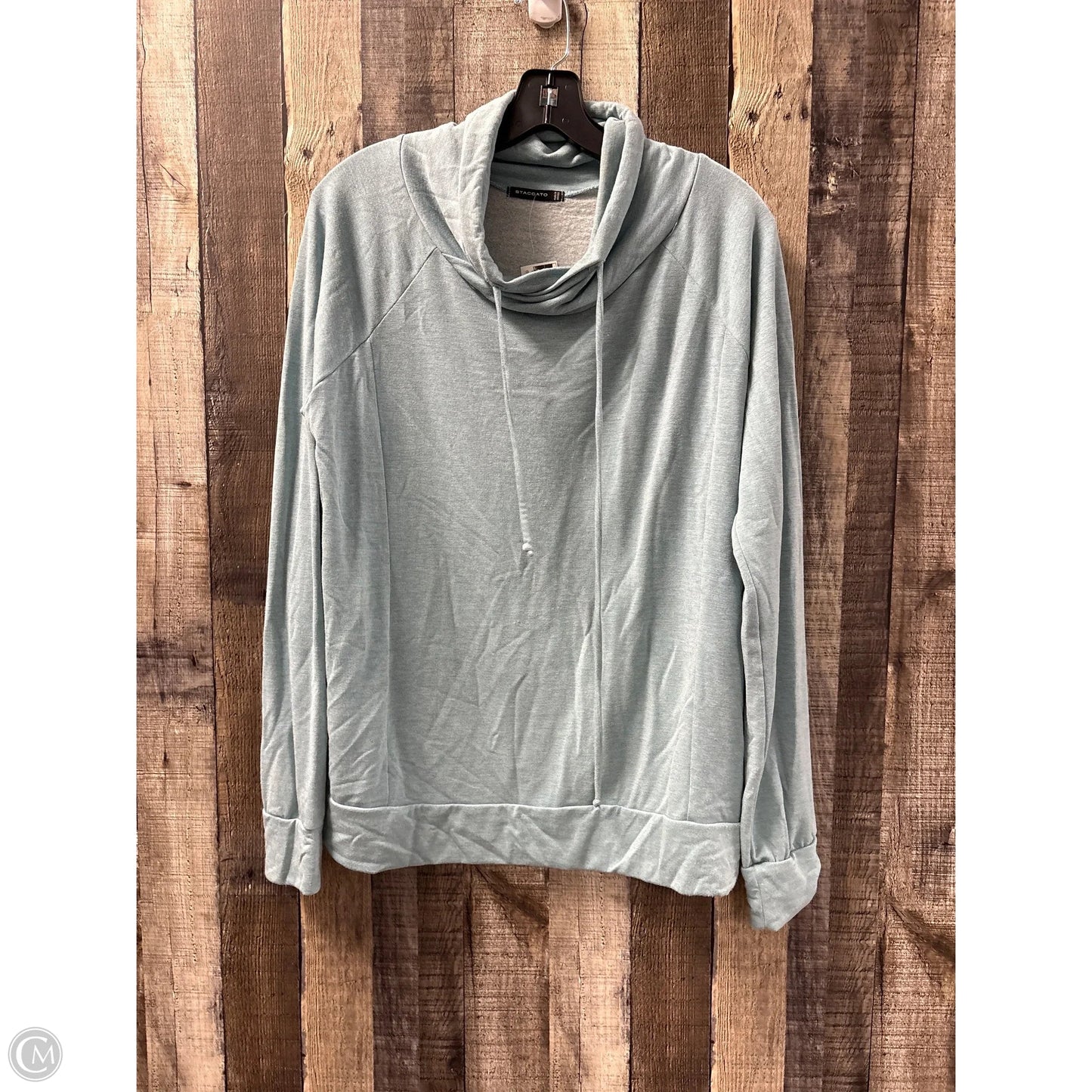 Sweatshirt Hoodie By Staccato In Blue, Size: M