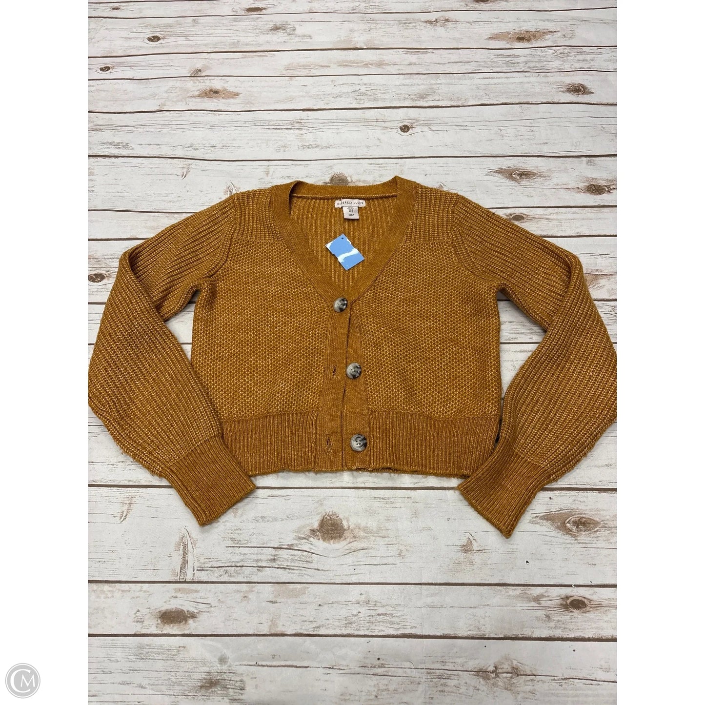 Sweater Cardigan By Sincerely Jules In Gold, Size: S