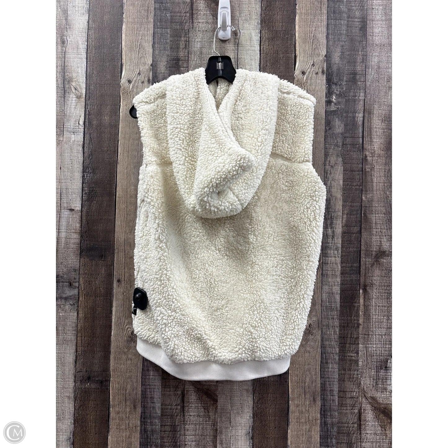 Vest Faux Fur & Sherpa By Zyia In Cream, Size: L