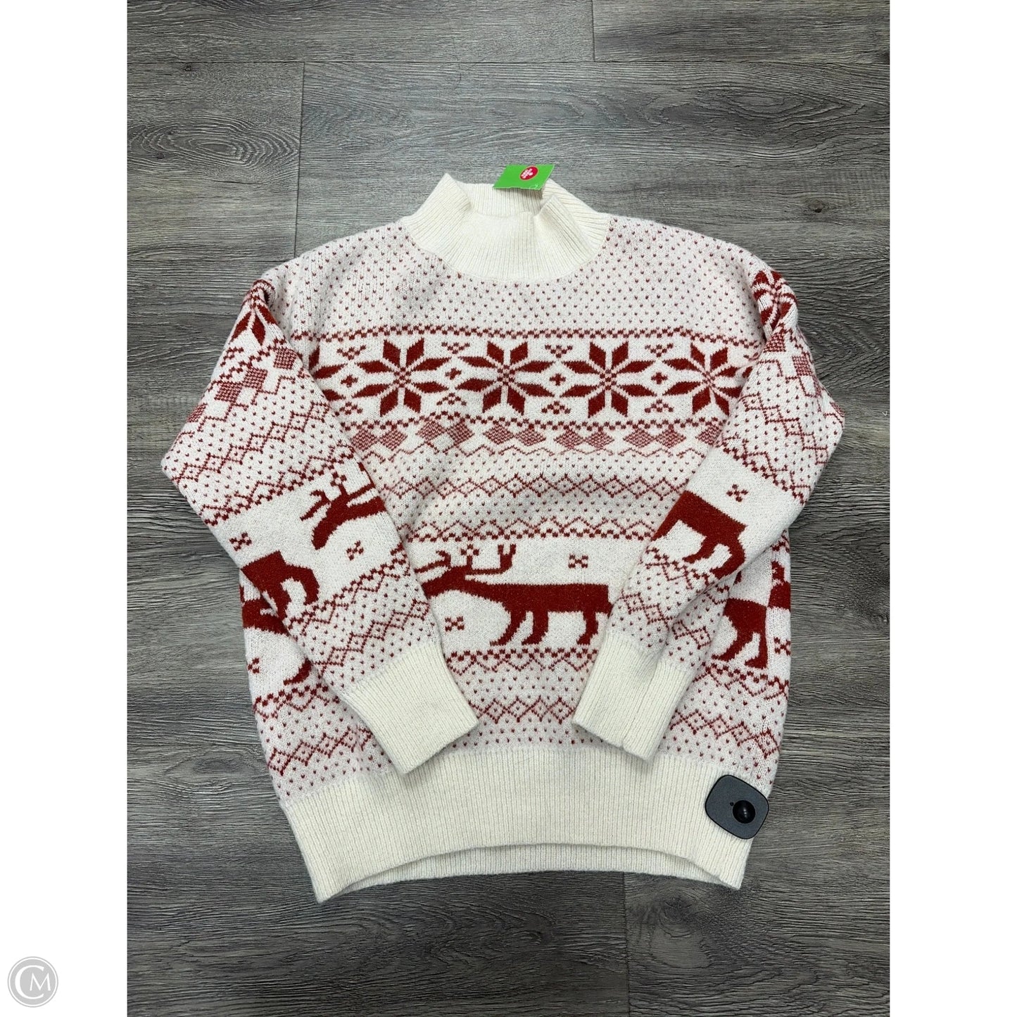 Sweater By Gilli In Red & White, Size: S