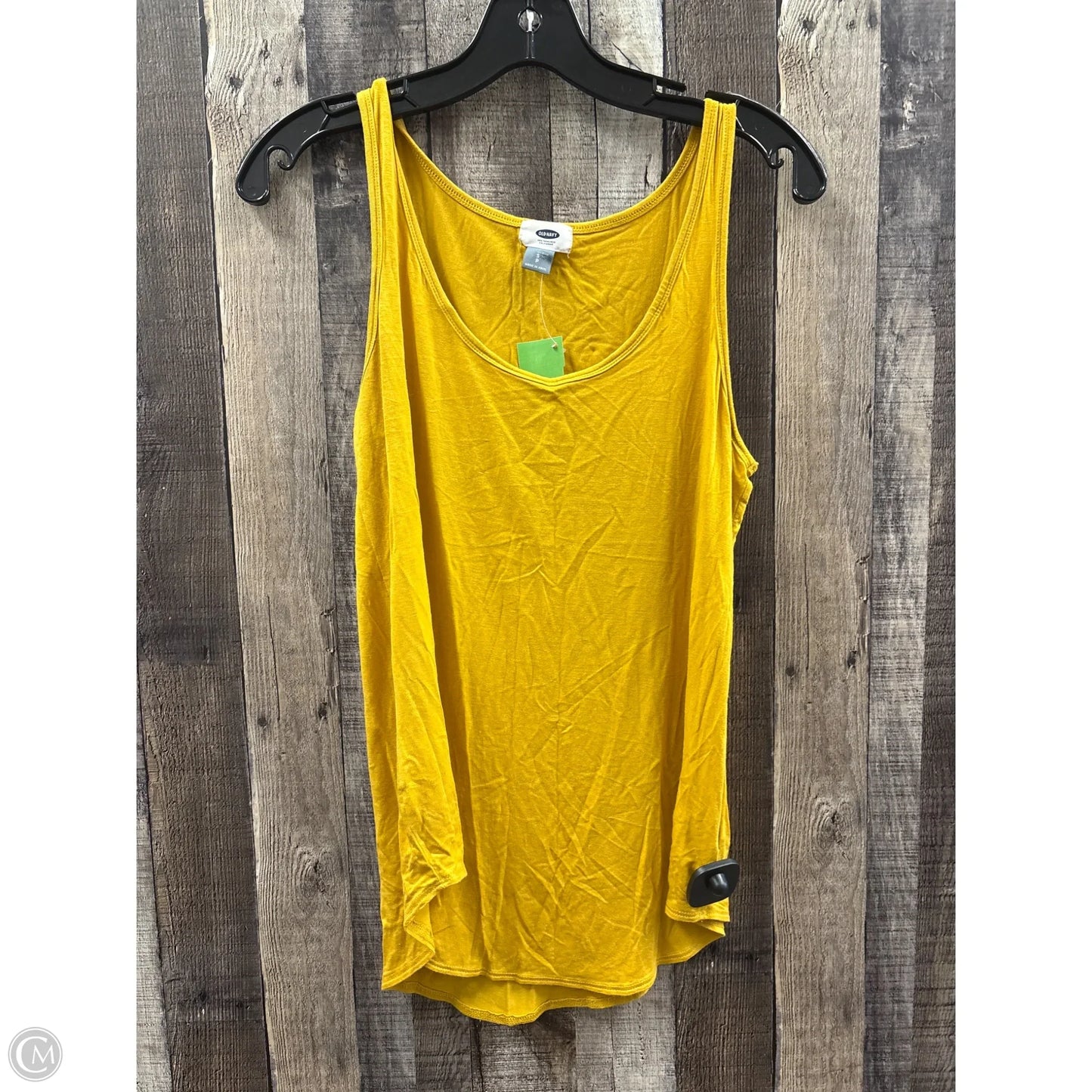Top Sleeveless Basic By Old Navy In Yellow, Size: S