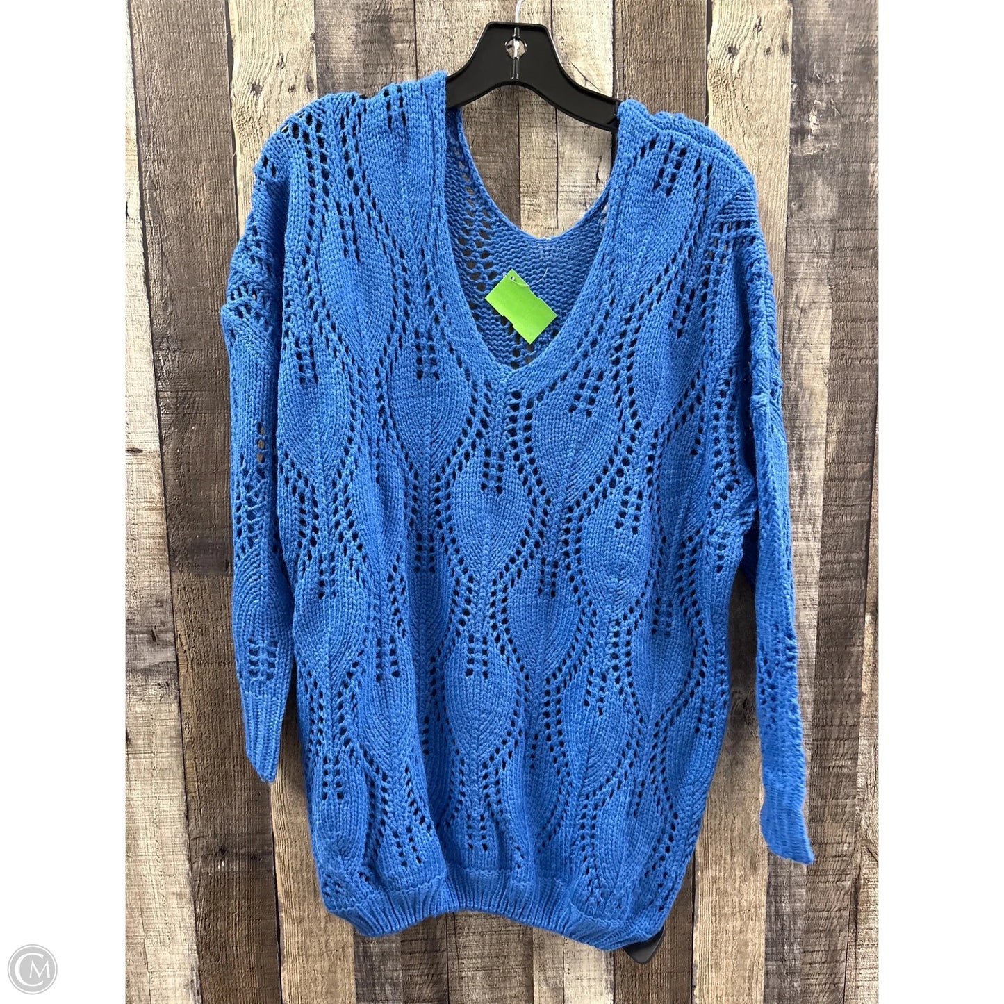 Sweater By Cmf In Blue, Size: L