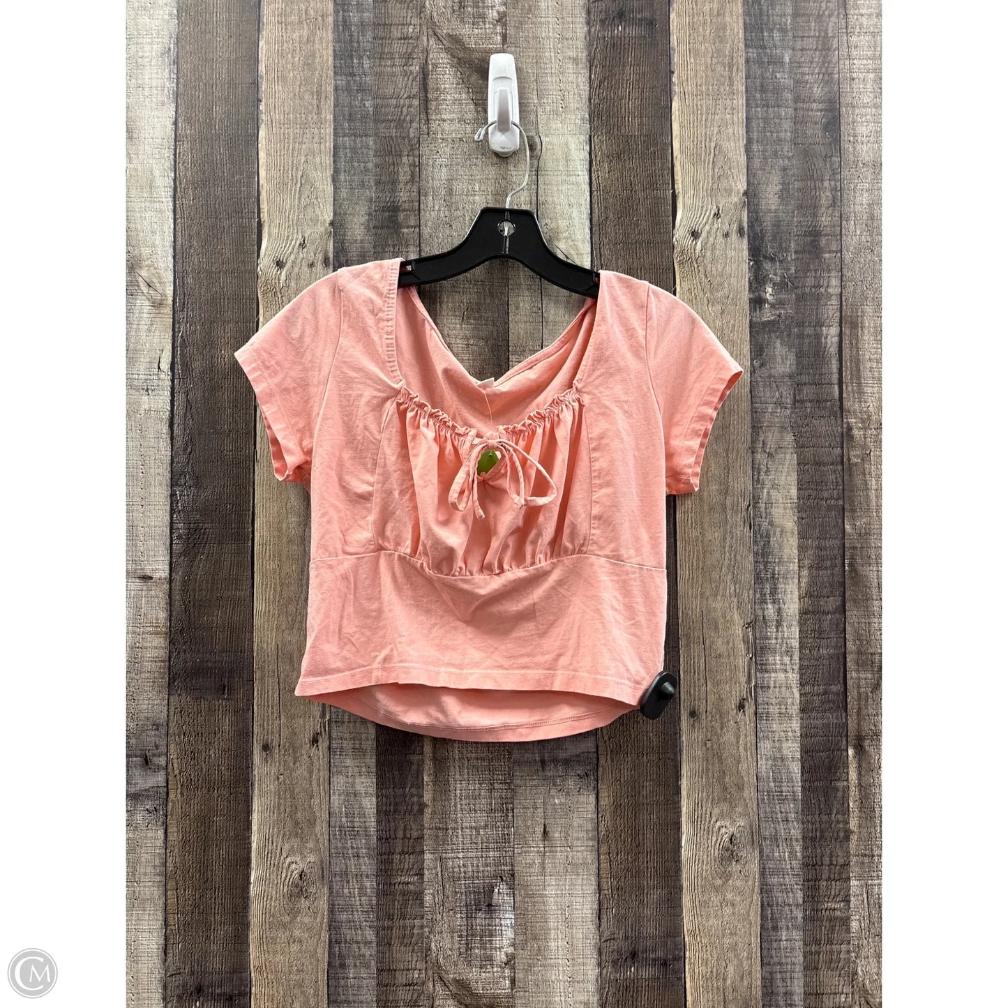 Top Short Sleeve By Bp In Pink, Size: L