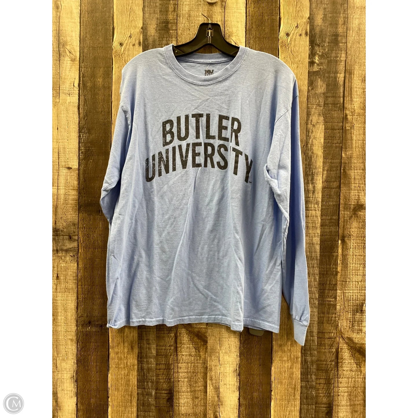 Top Long Sleeve Basic By Cme In Blue, Size: L