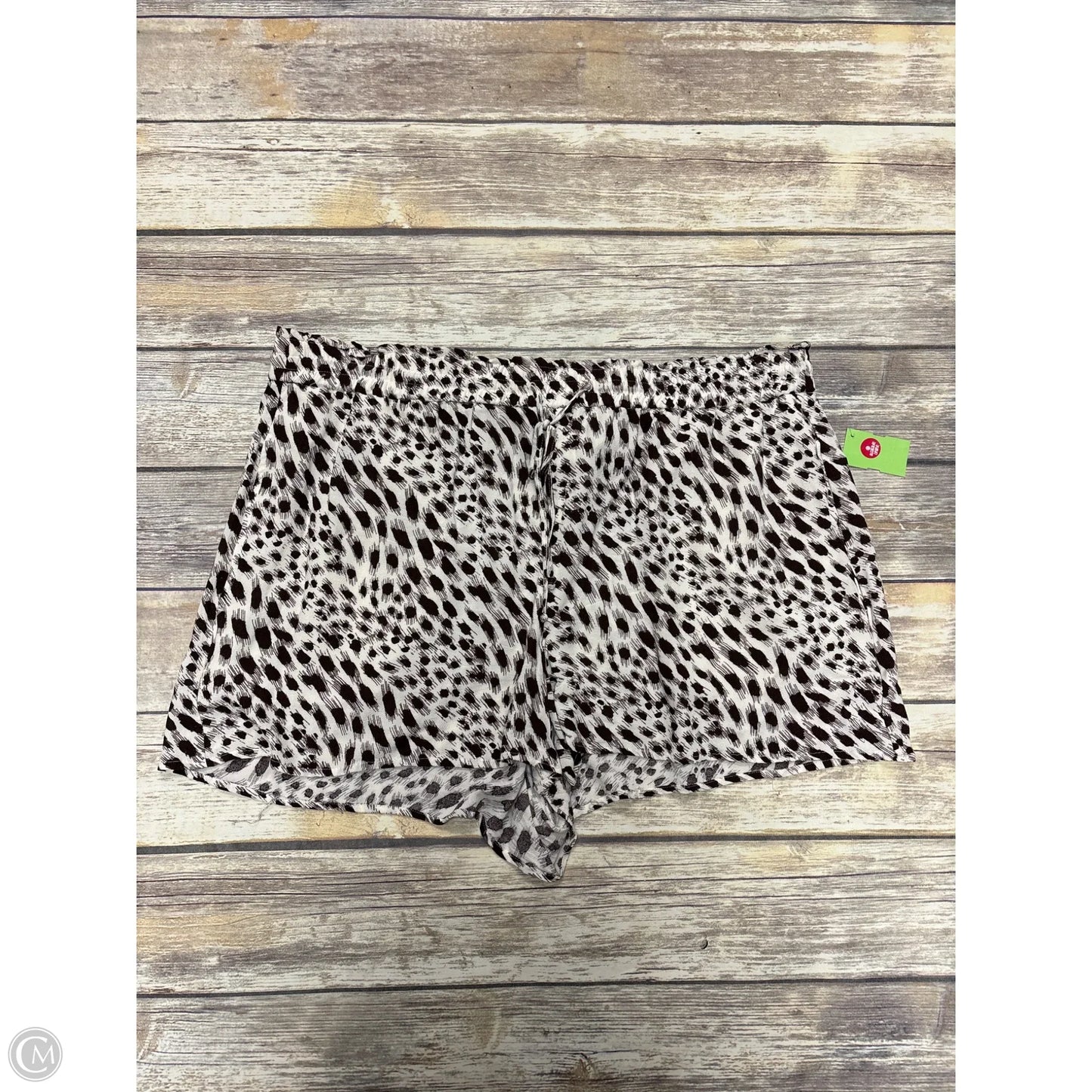 Shorts By Express In Brown & Cream, Size: Xl