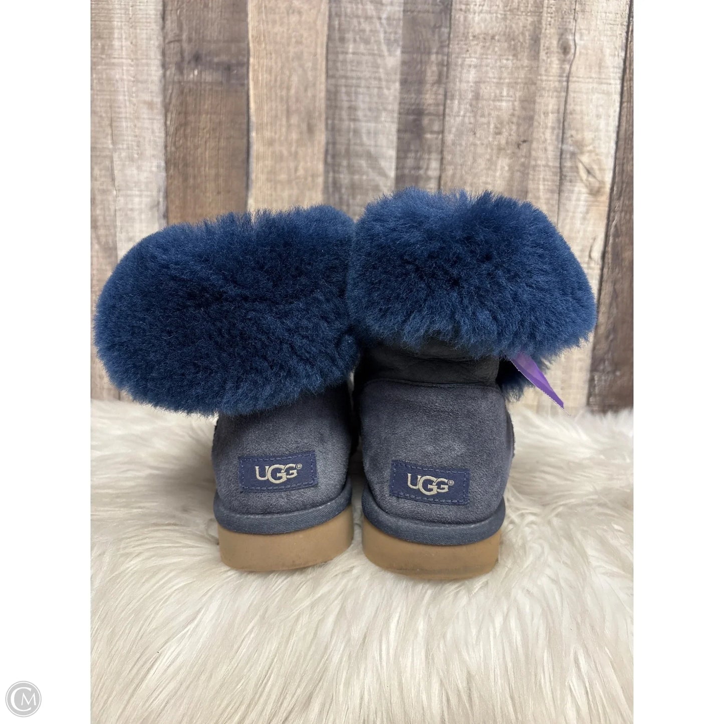 Boots Designer By Ugg In Blue, Size: 11