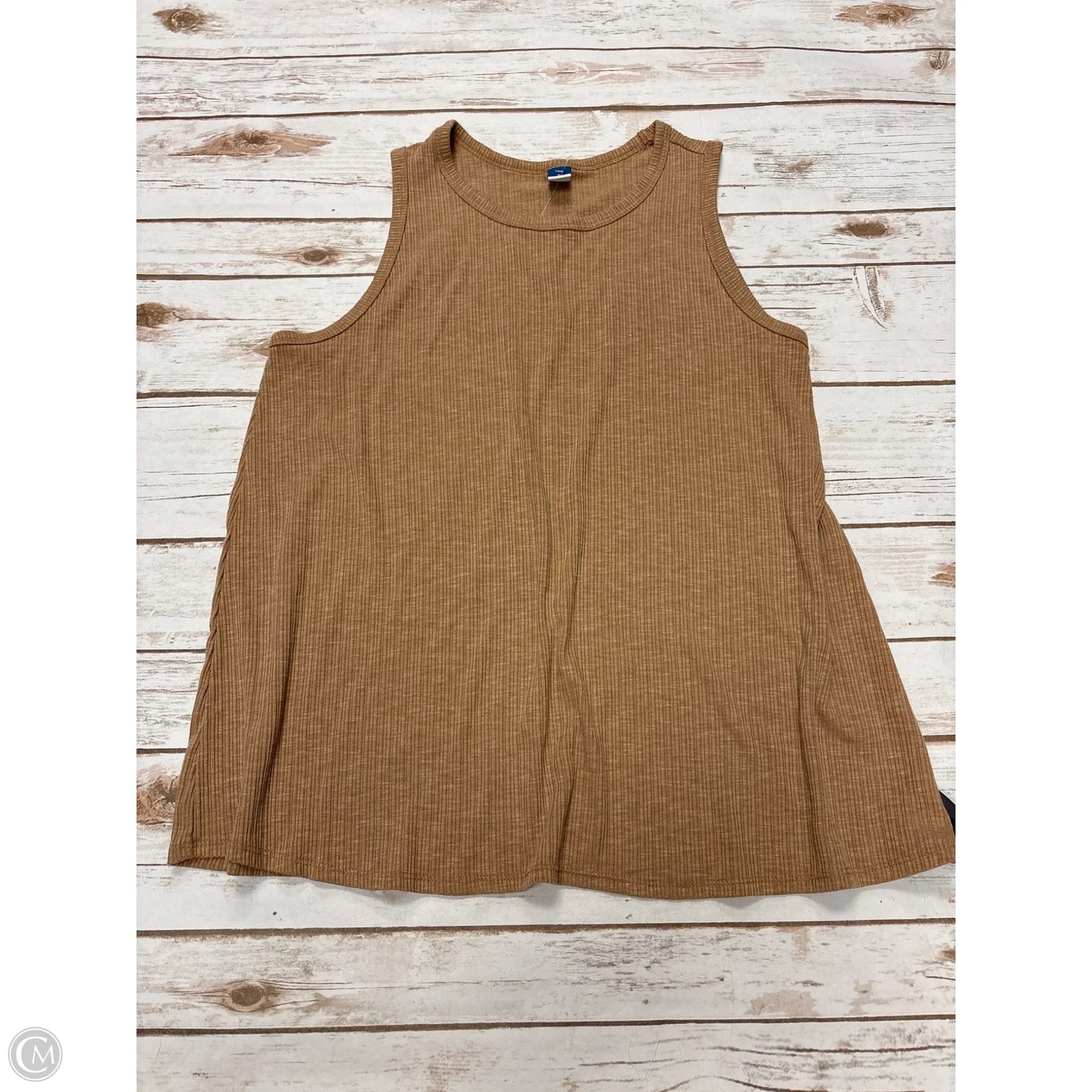 Top Sleeveless Basic By Old Navy In Tan, Size: M