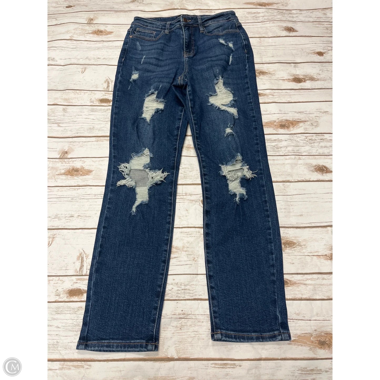 Jeans Skinny By Judy Blue In Blue Denim, Size: 6