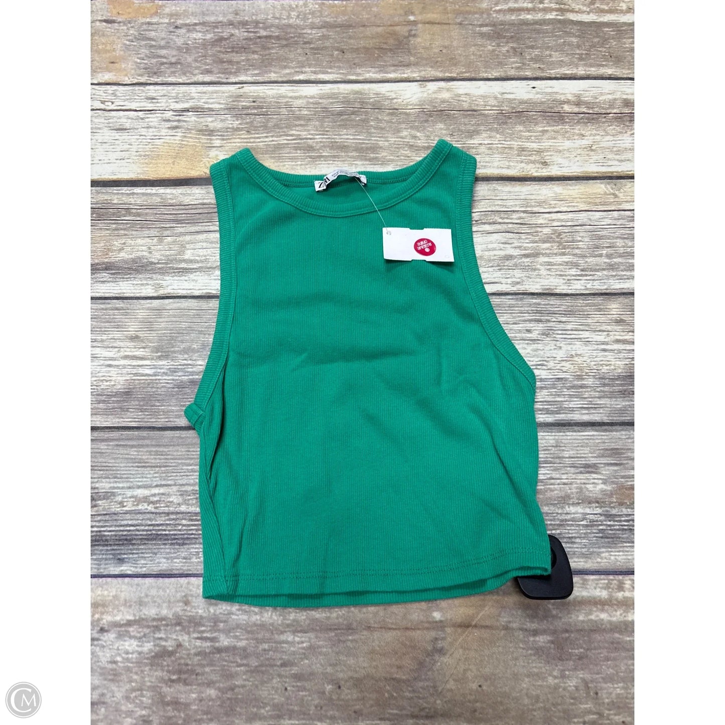 Tank Top By Zara In Green, Size: M