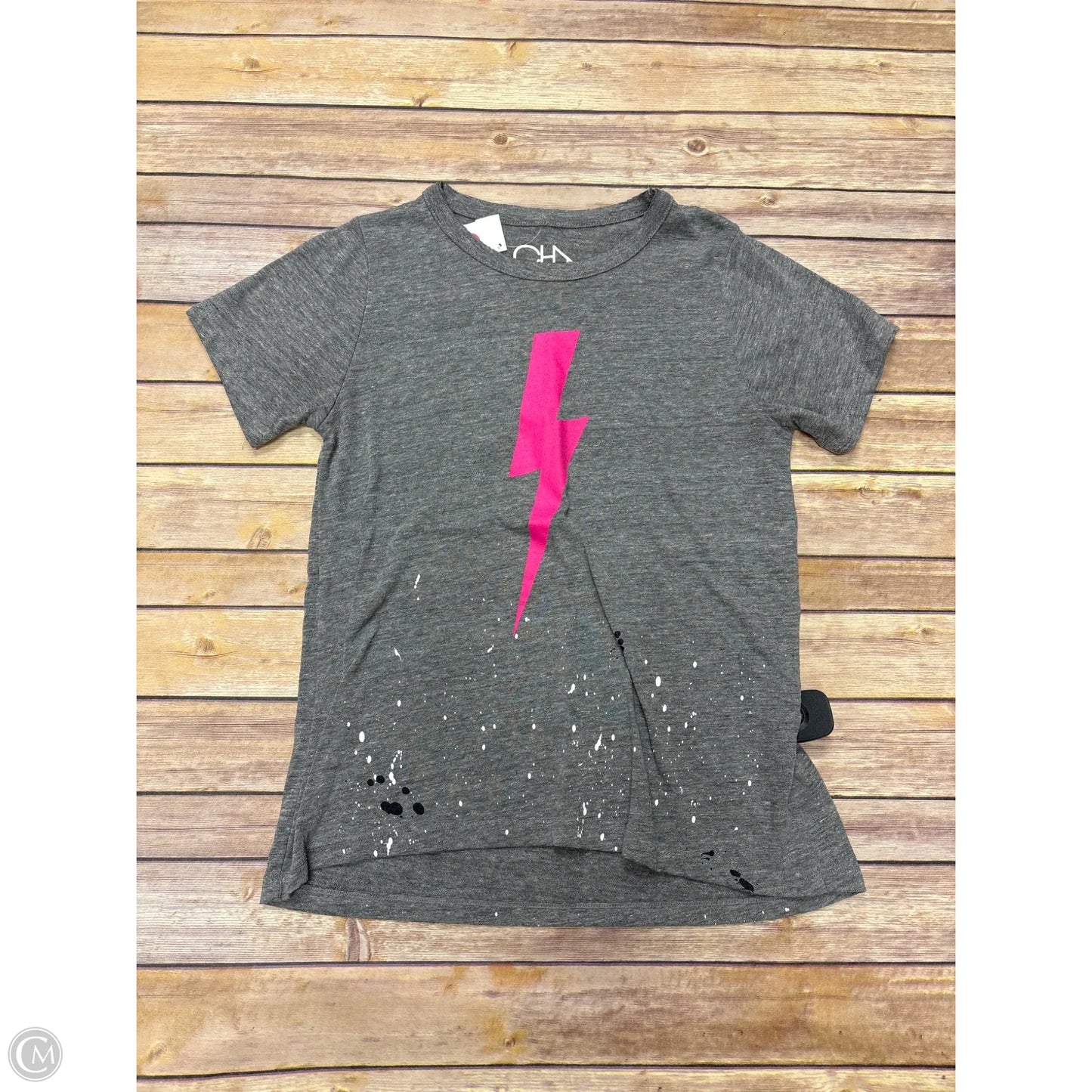 Top Short Sleeve Basic By Chaser In Grey, Size: S