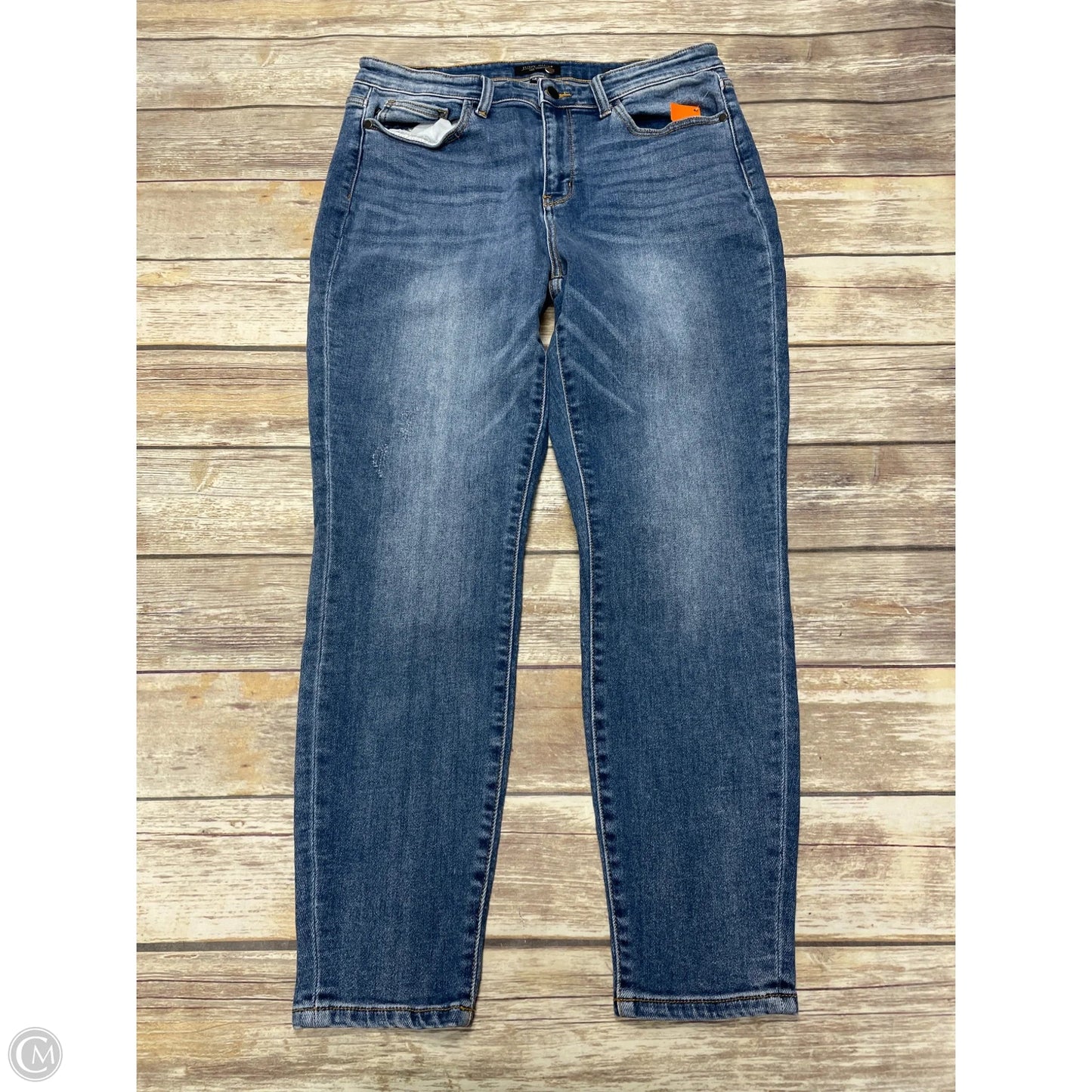 Jeans Skinny By Judy Blue In Blue Denim, Size: 12