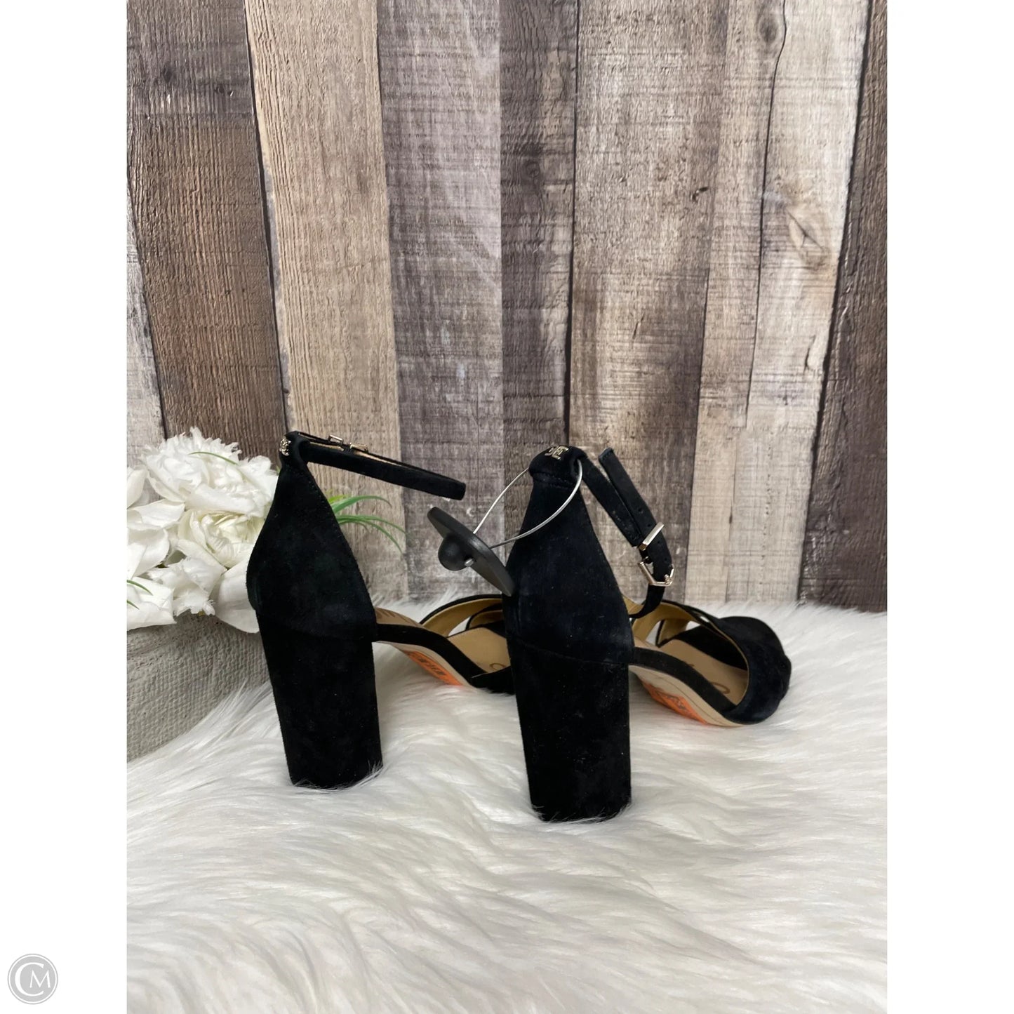 Sandals Heels Block By Sam Edelman In Black, Size: 9.5