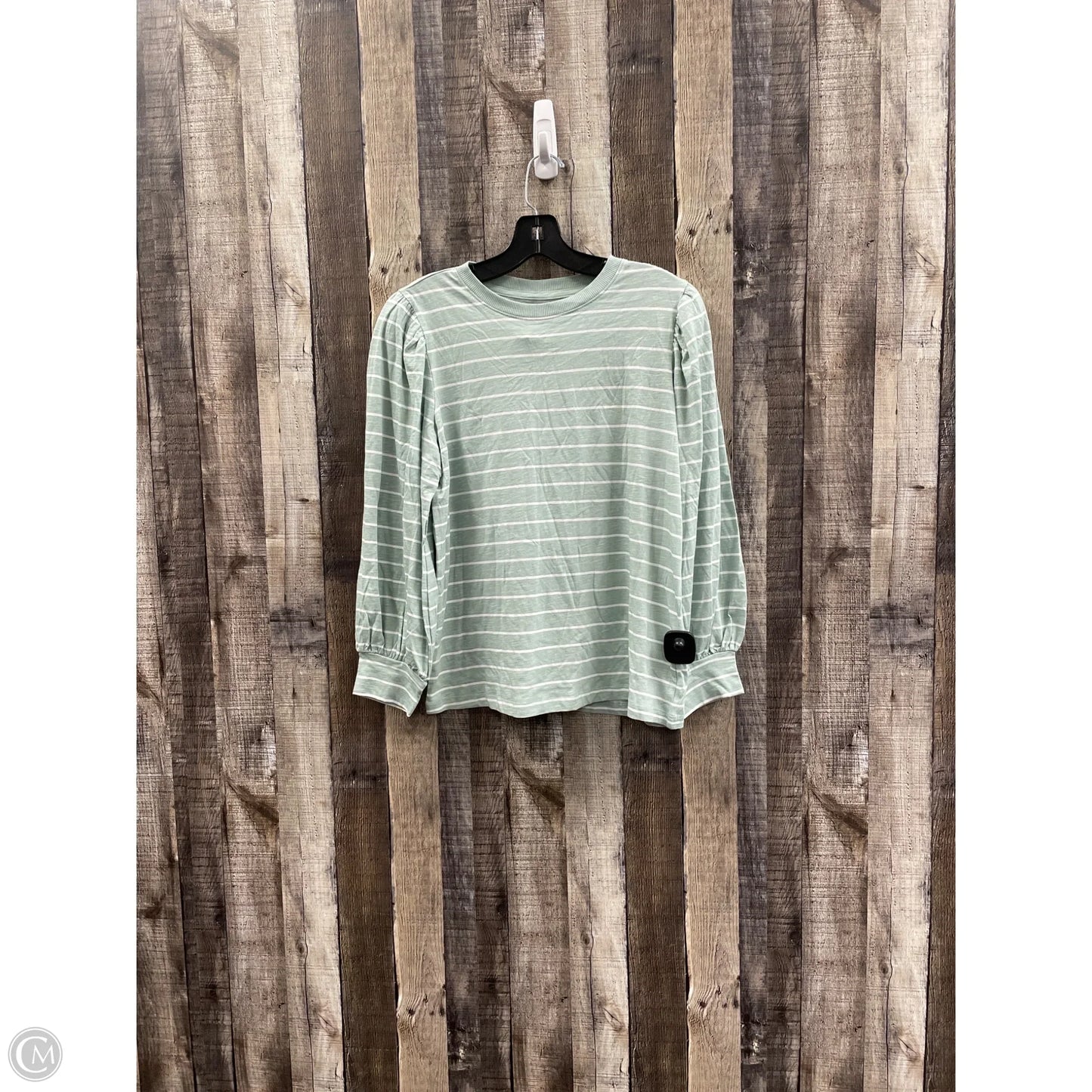 Top Long Sleeve By Maurices In Striped Pattern, Size: M