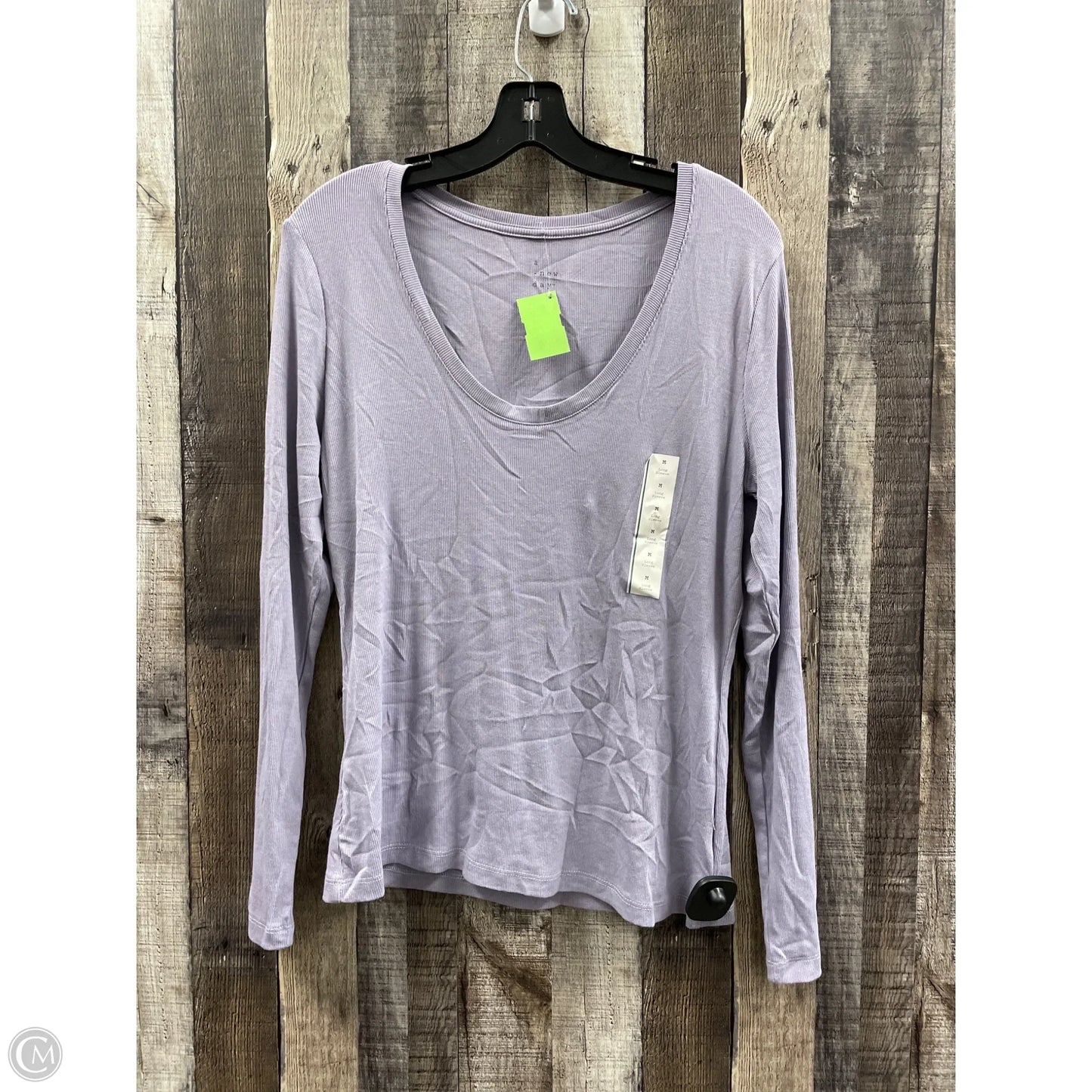 Top Long Sleeve By A New Day In Purple, Size: M