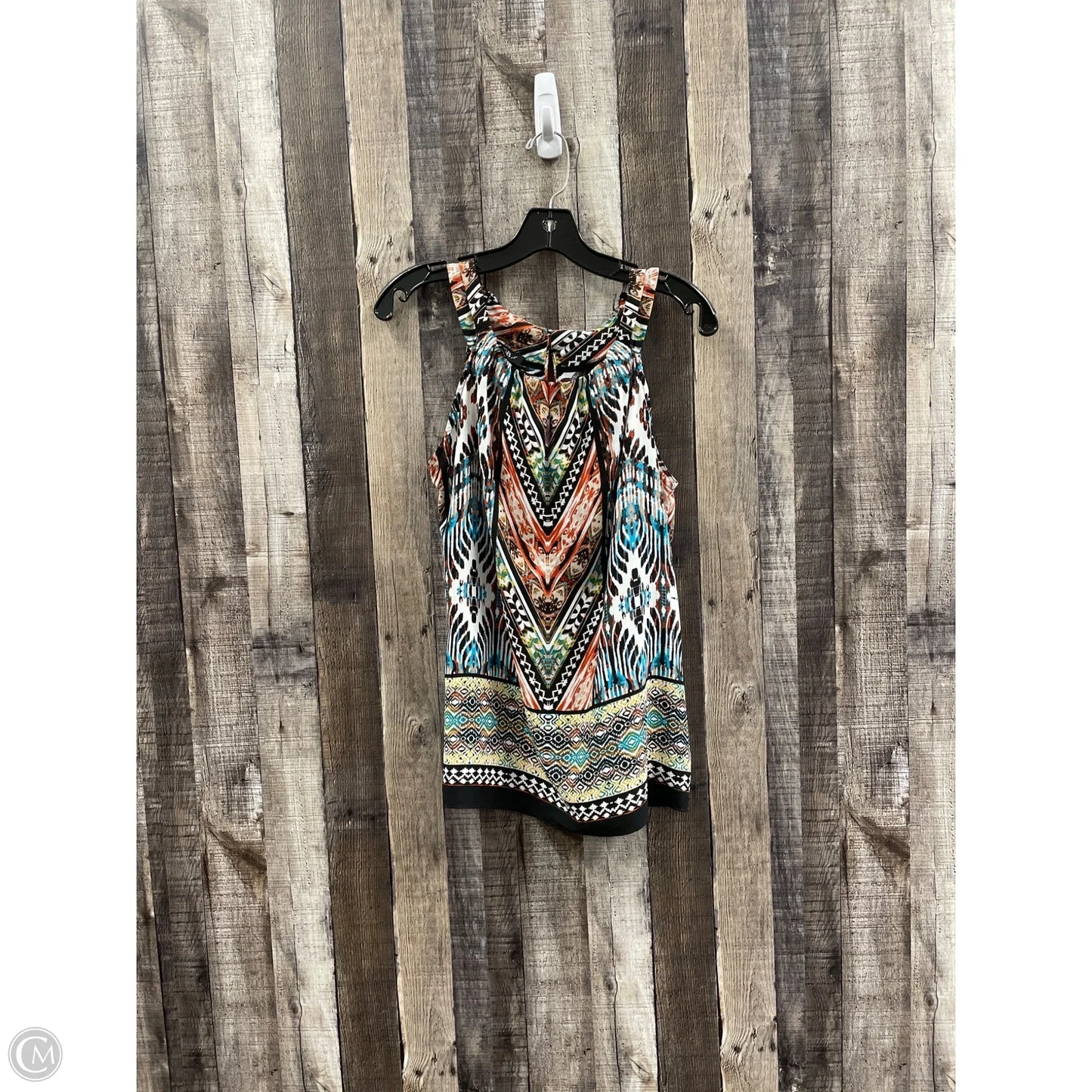 Top Sleeveless By Agb In Multi-colored, Size: M