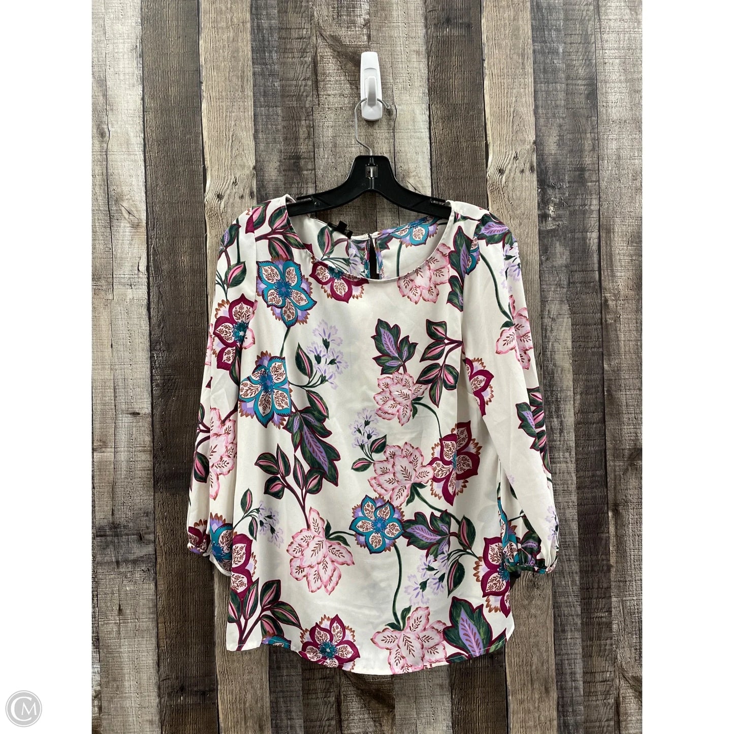 Top Long Sleeve By Talbots In Multi-colored, Size: M