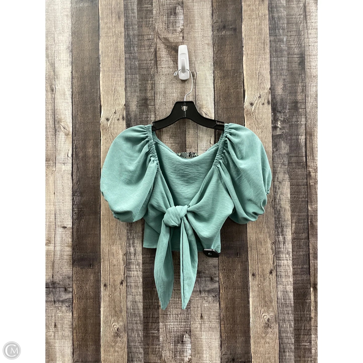 Top Short Sleeve By Cme In Green, Size: S