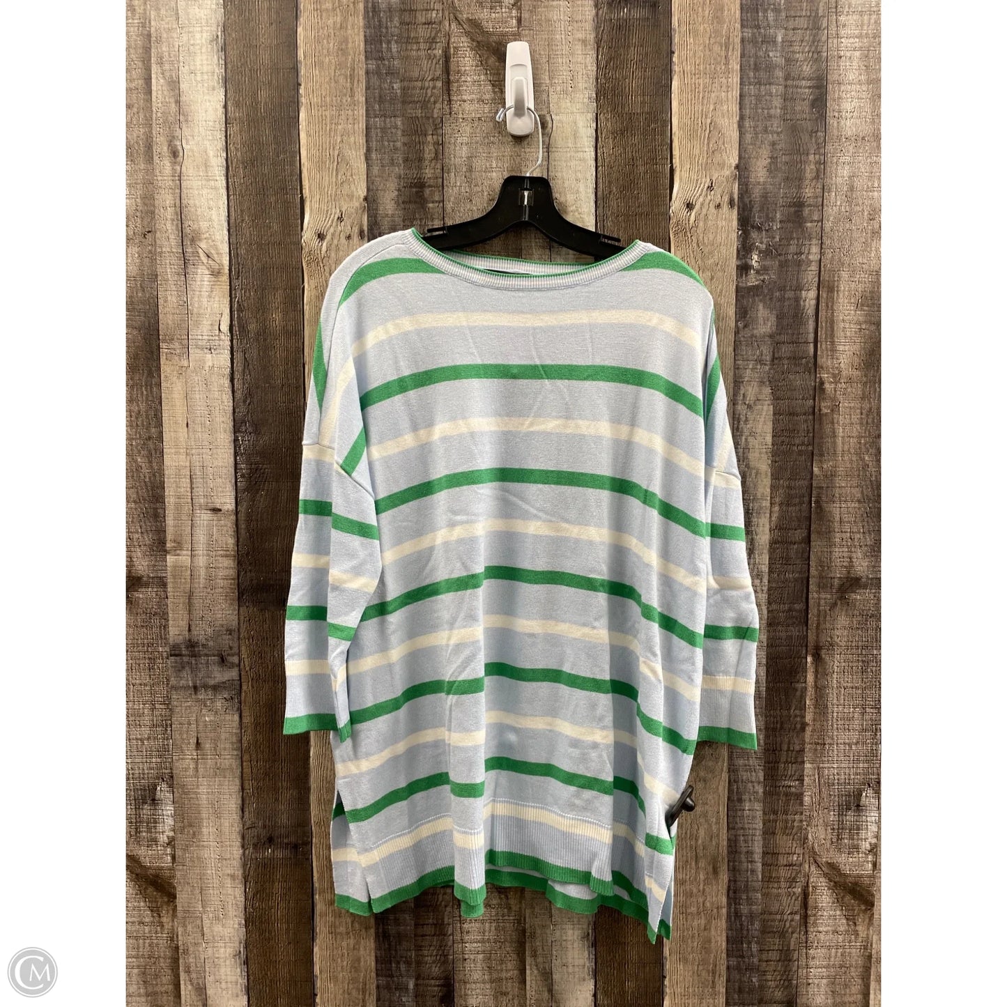 Sweater By Ann Taylor In Striped Pattern, Size: M
