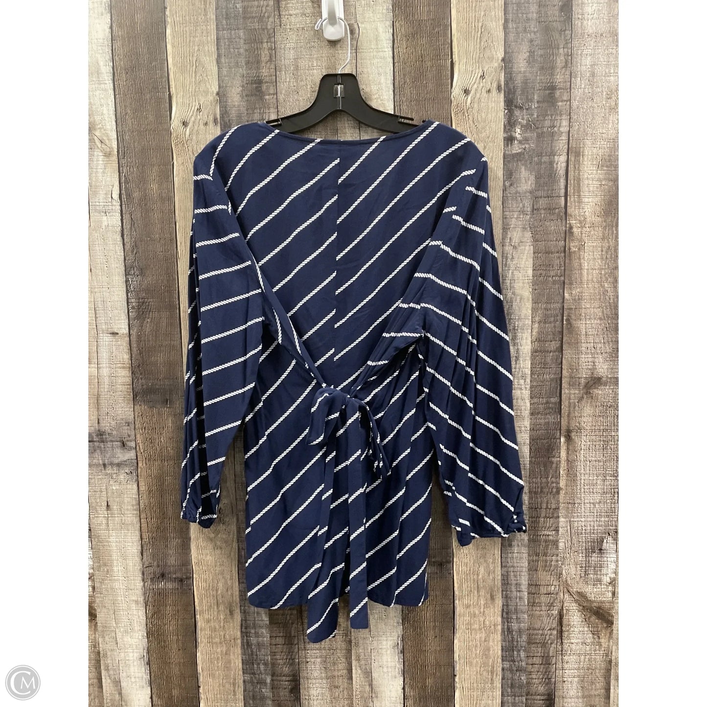 Top Long Sleeve By Lane Bryant In Blue, Size: Xl