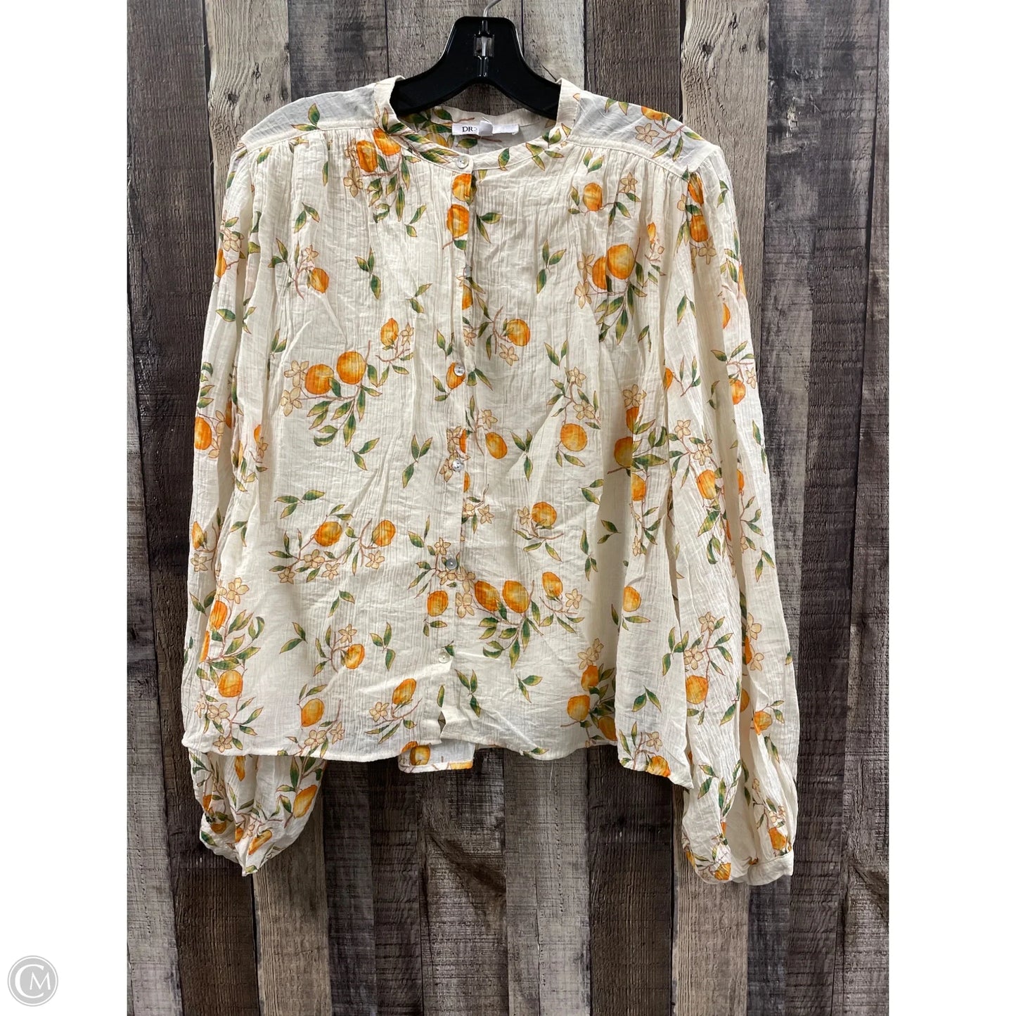 Top Long Sleeve By Dr2 In Multi-colored, Size: S