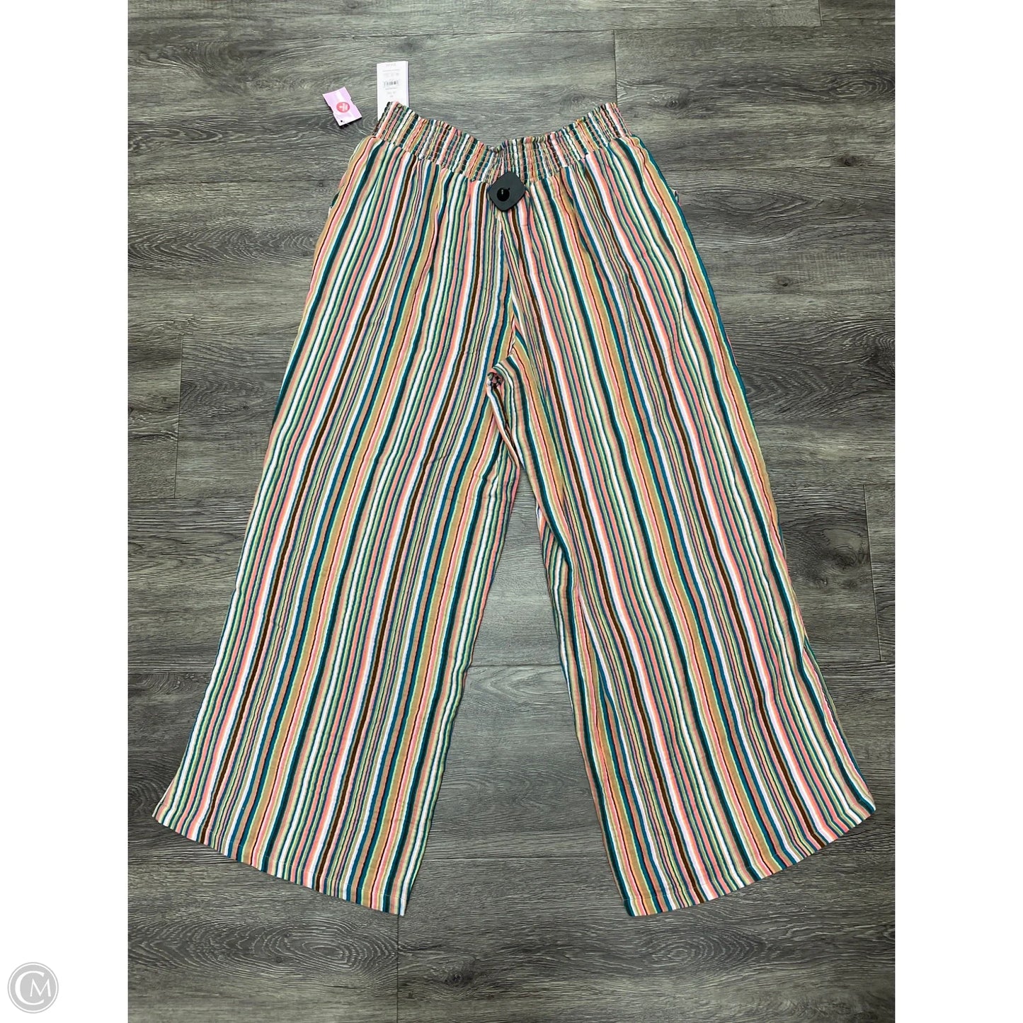 Pants Wide Leg By Joyspun In Striped Pattern, Size: M