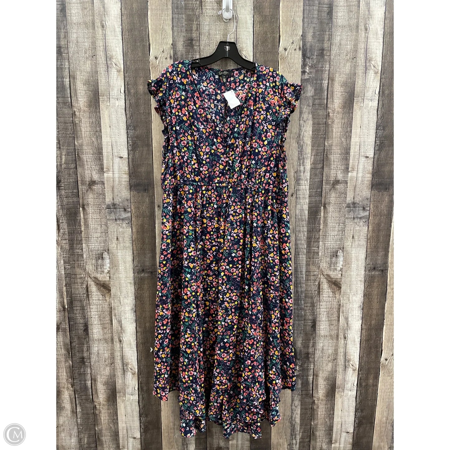 Dress Casual Maxi By Jessica Simpson In Floral Print, Size: 1x