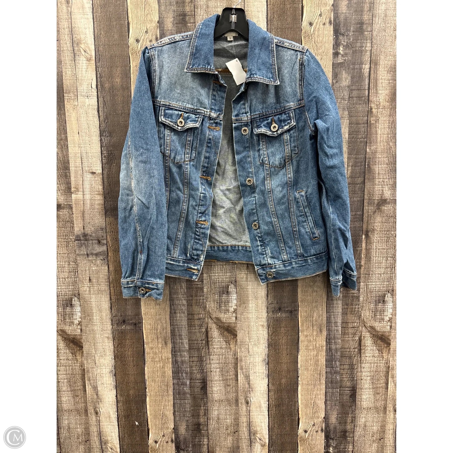 Jacket Denim By Wishlist In Blue Denim, Size: S