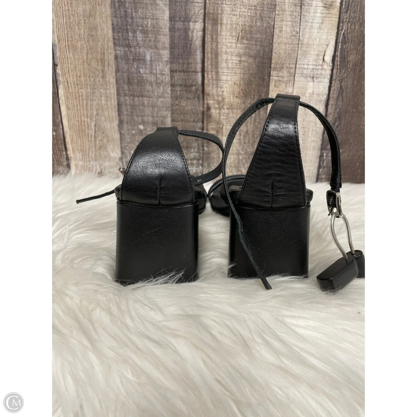 Sandals Heels Block By Free People In Black, Size: 6