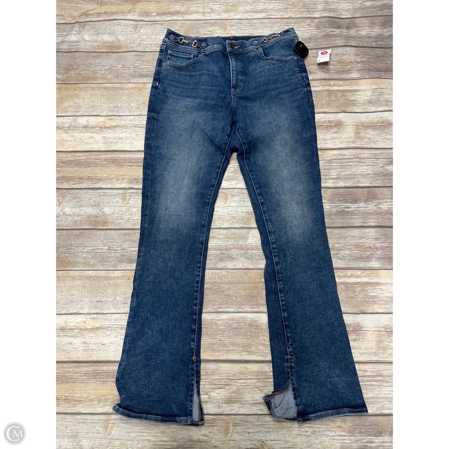 Jeans Straight By Express In Blue Denim, Size: 12