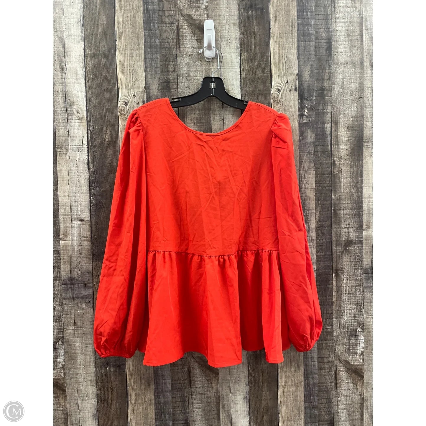 Top 2pc 3/4 Sleeve By Shein In Red, Size: L