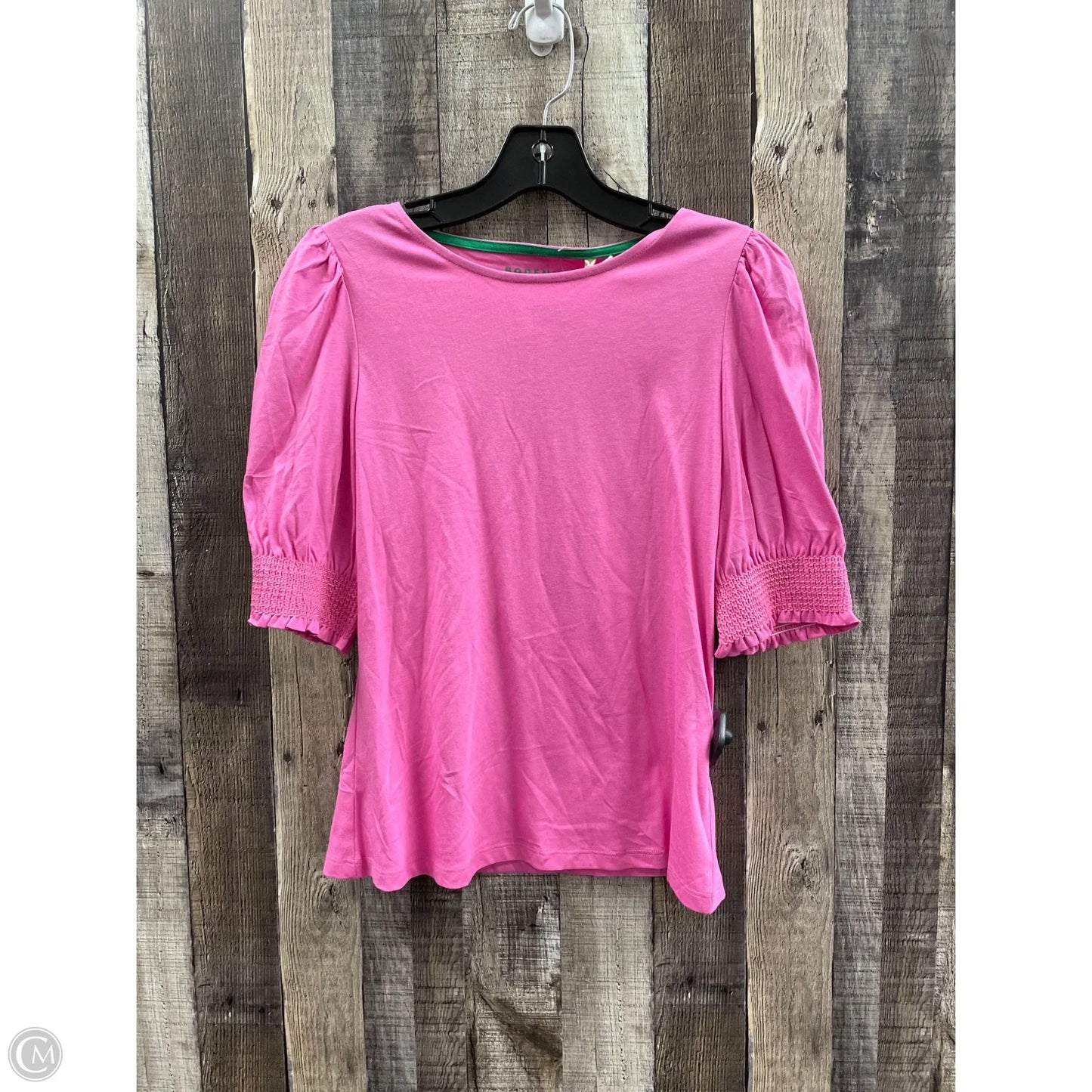 Top Short Sleeve By Boden In Pink, Size: S