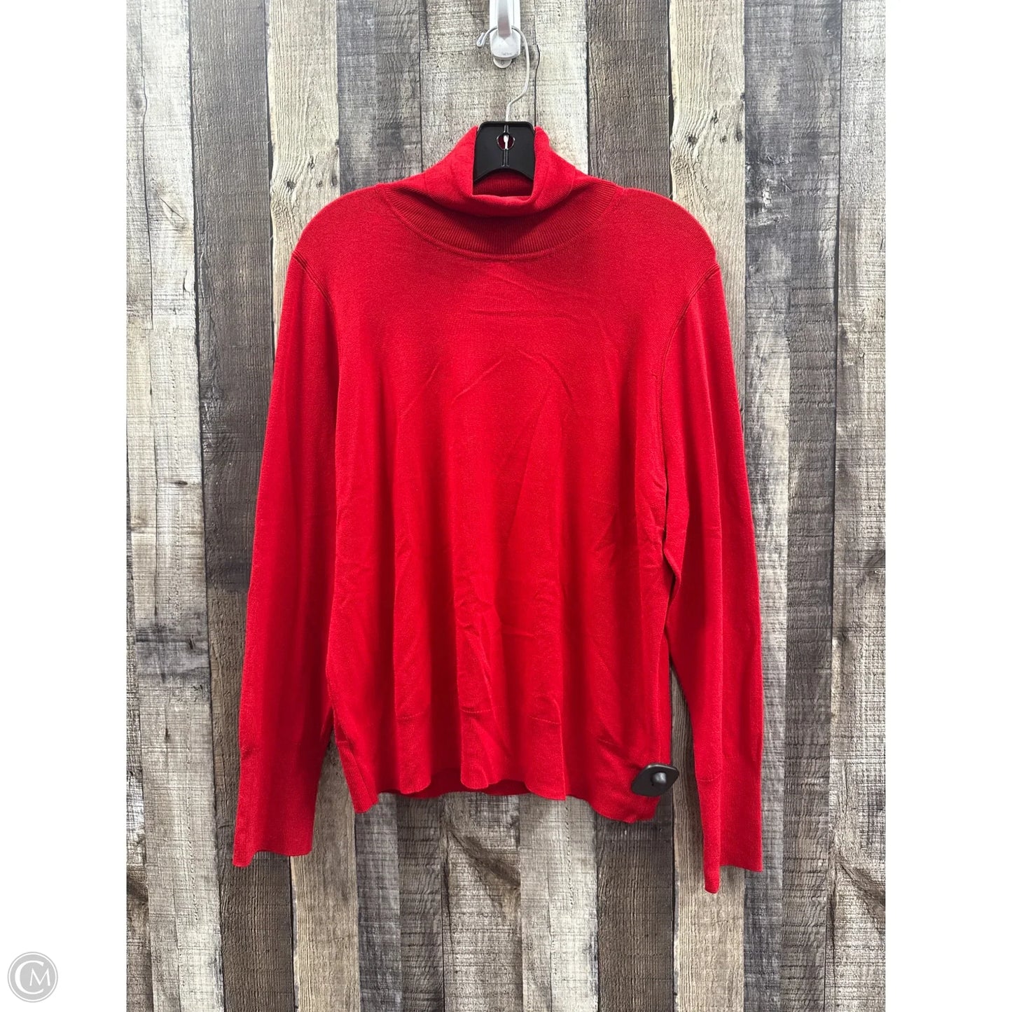 Top Long Sleeve By Express In Red, Size: Xl