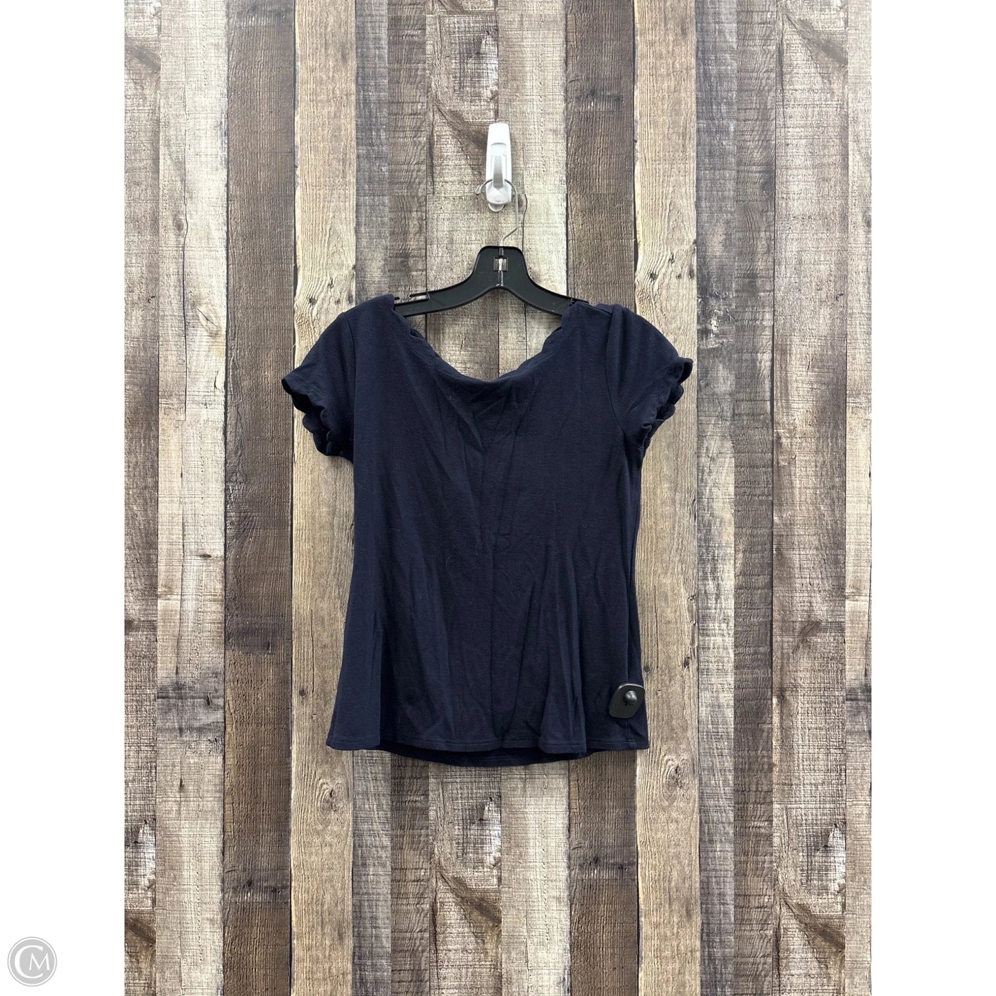 Top Short Sleeve By T Tahari In Blue, Size: Xl