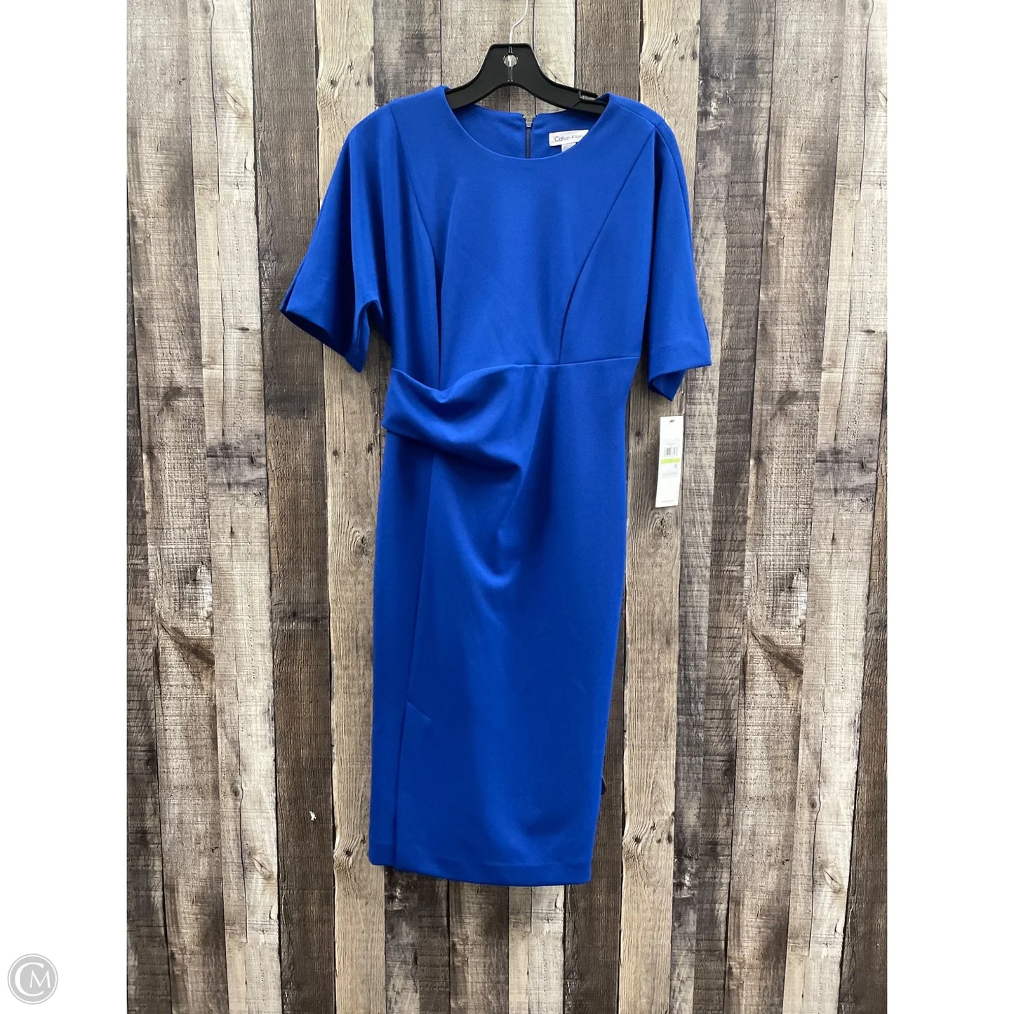 Dress Casual Midi By Calvin Klein In Blue, Size: S