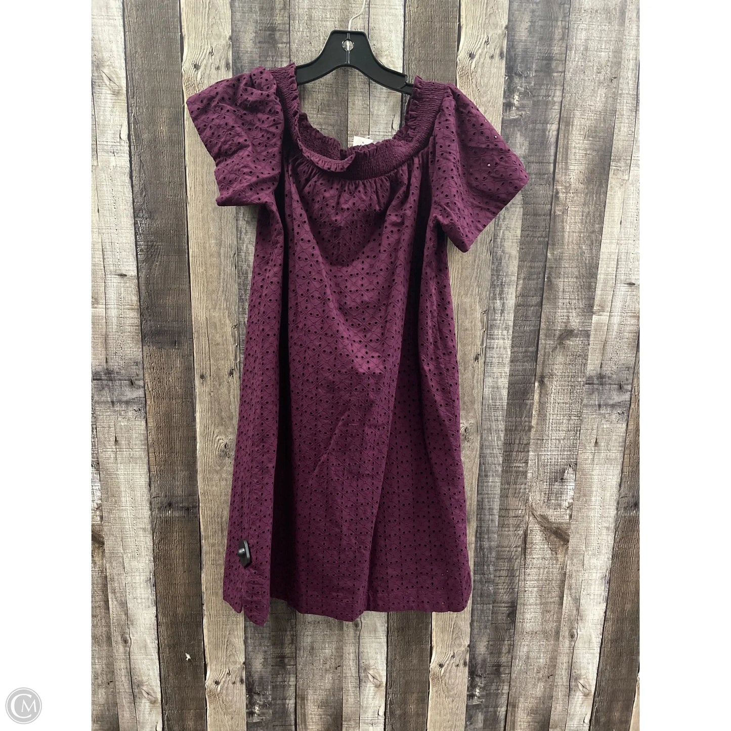 Dress Casual Midi By Loft In Maroon, Size: M