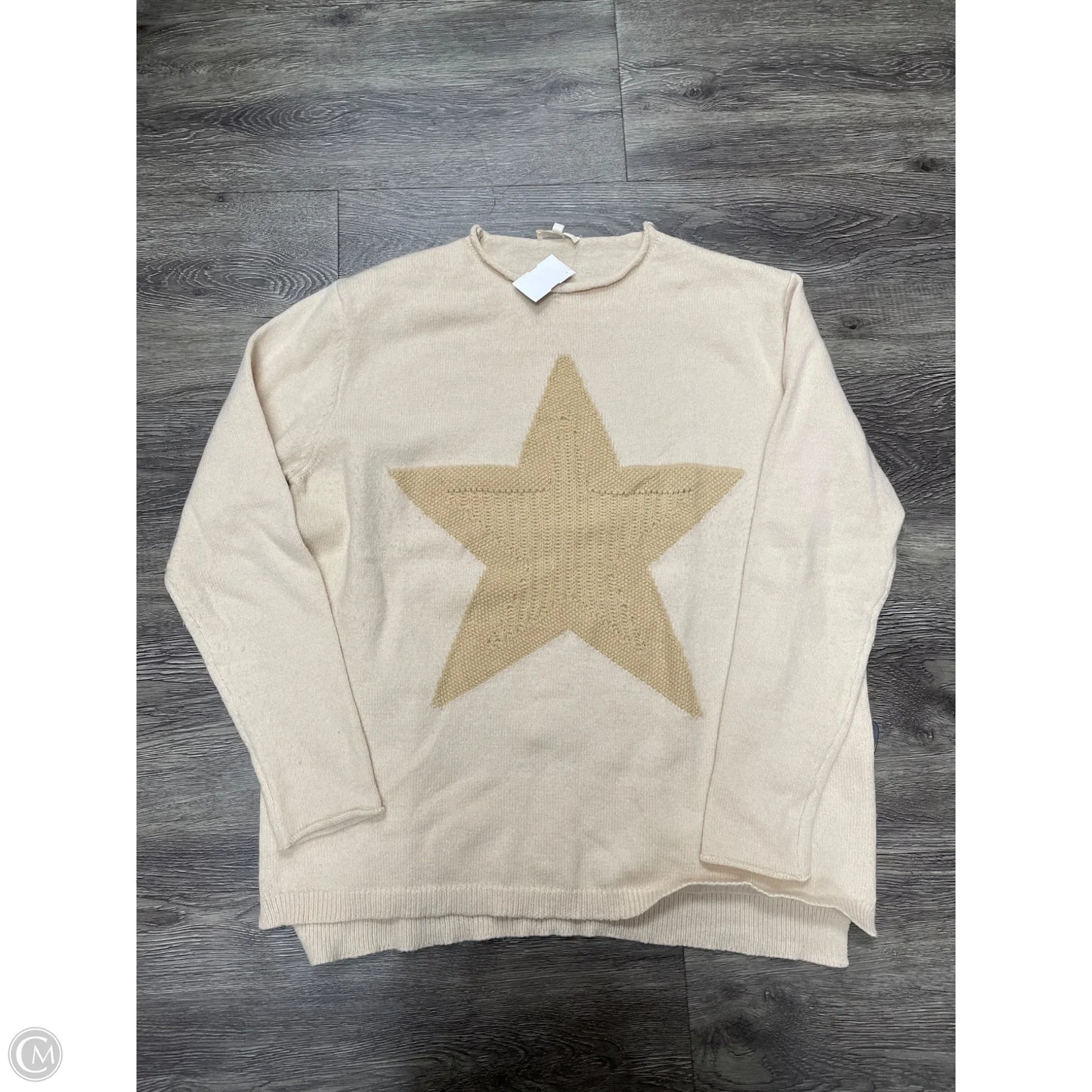 Sweater By Easel In Beige, Size: S