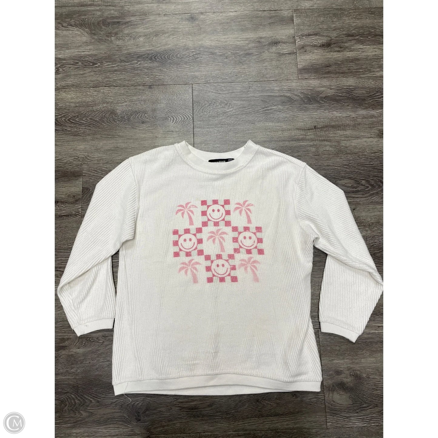 Top Long Sleeve By Cmc In Cream, Size: S