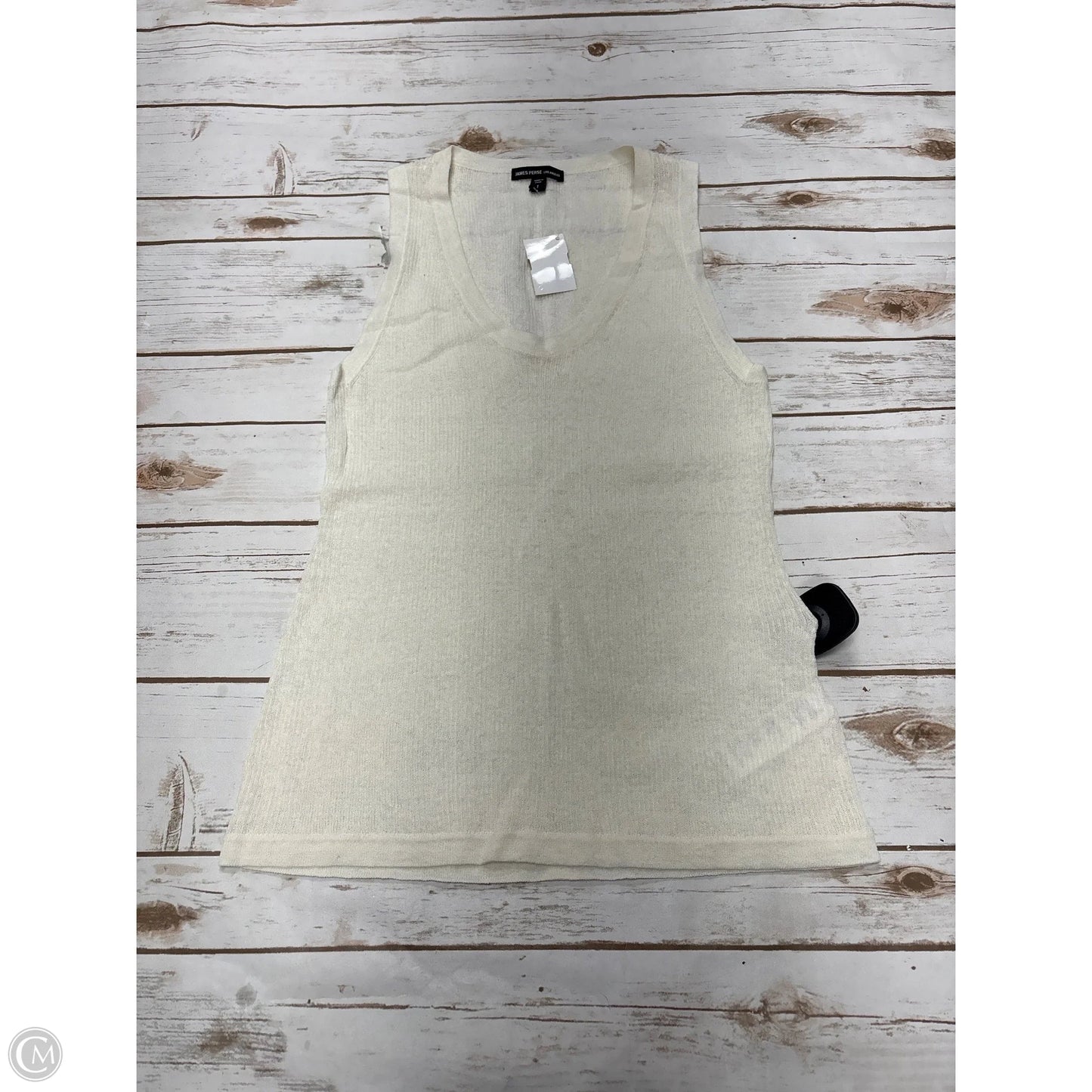 Top Sleeveless By James Perse In Cream, Size: S