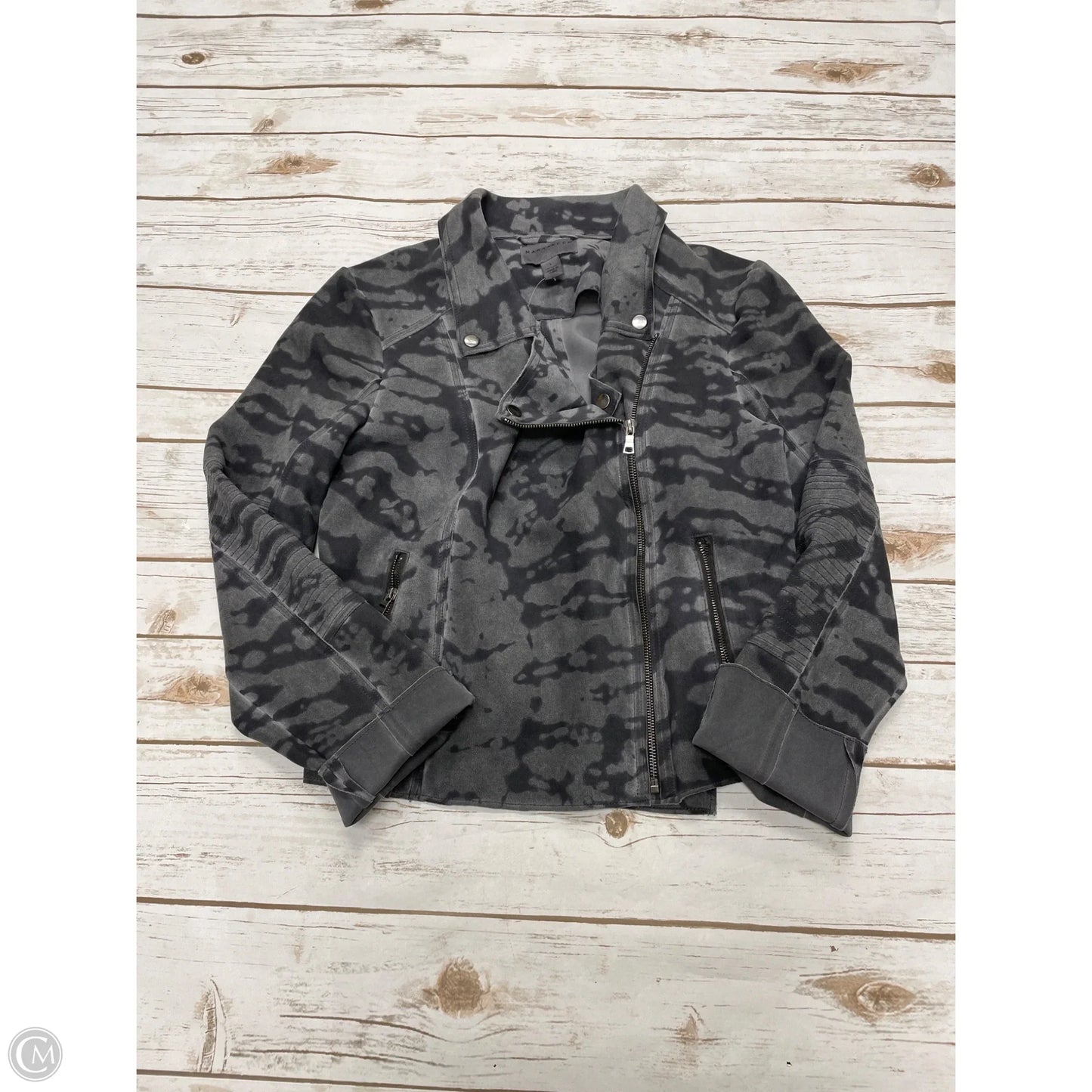 Jacket Moto By Marrakech In Tie Dye Print, Size: L