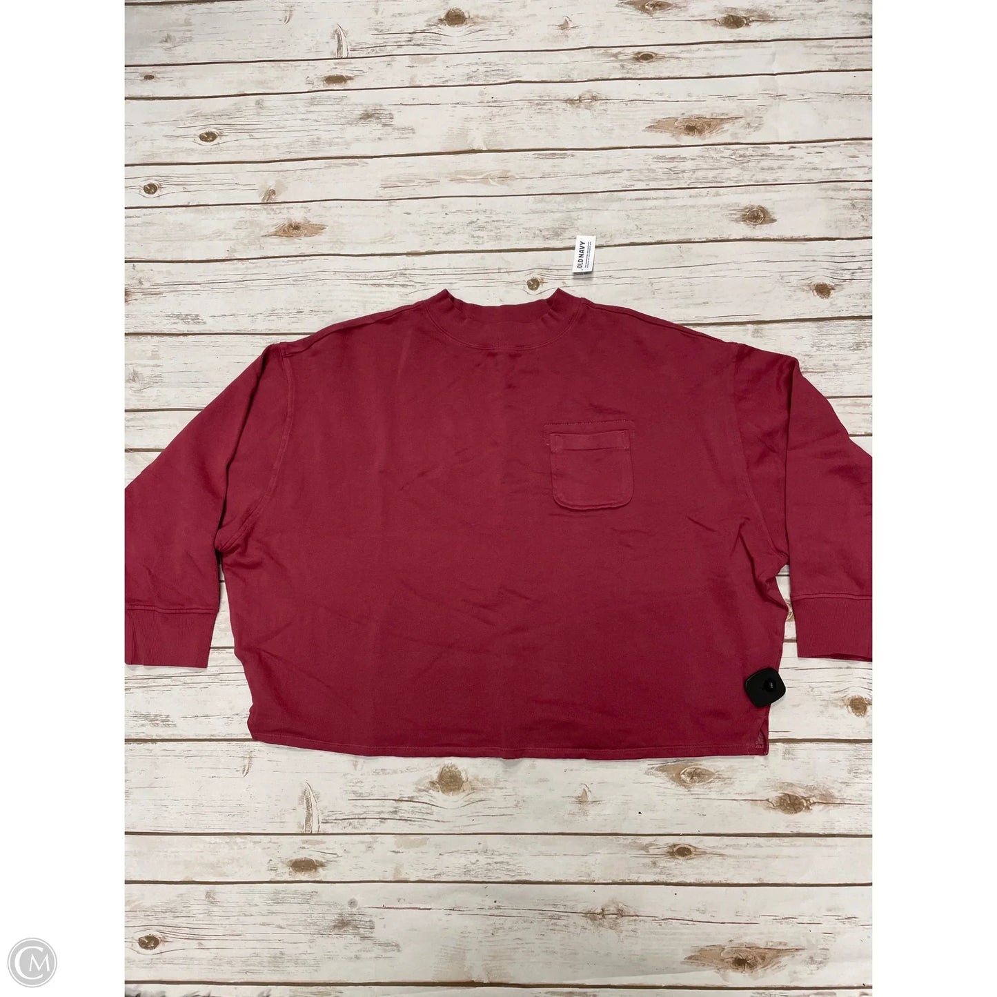 Sweatshirt Crewneck By Gap In Maroon, Size: 2x
