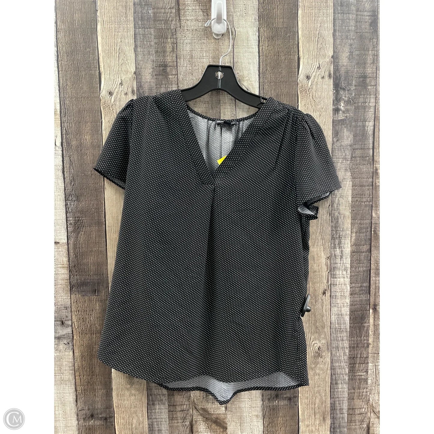 Top Short Sleeve By Hilary Radley In Polkadot Pattern, Size: S