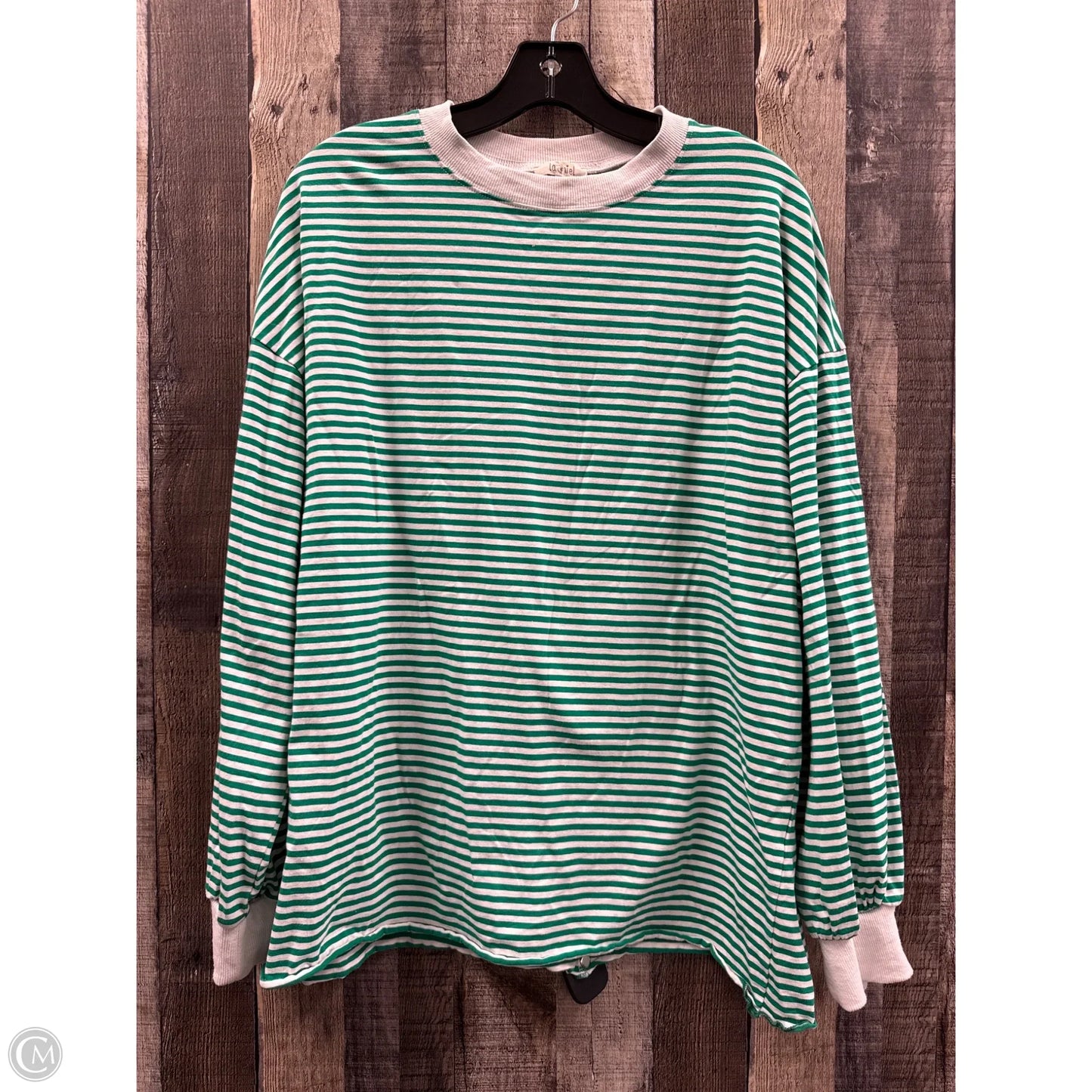 Top Long Sleeve By La Miel In Striped Pattern, Size: S