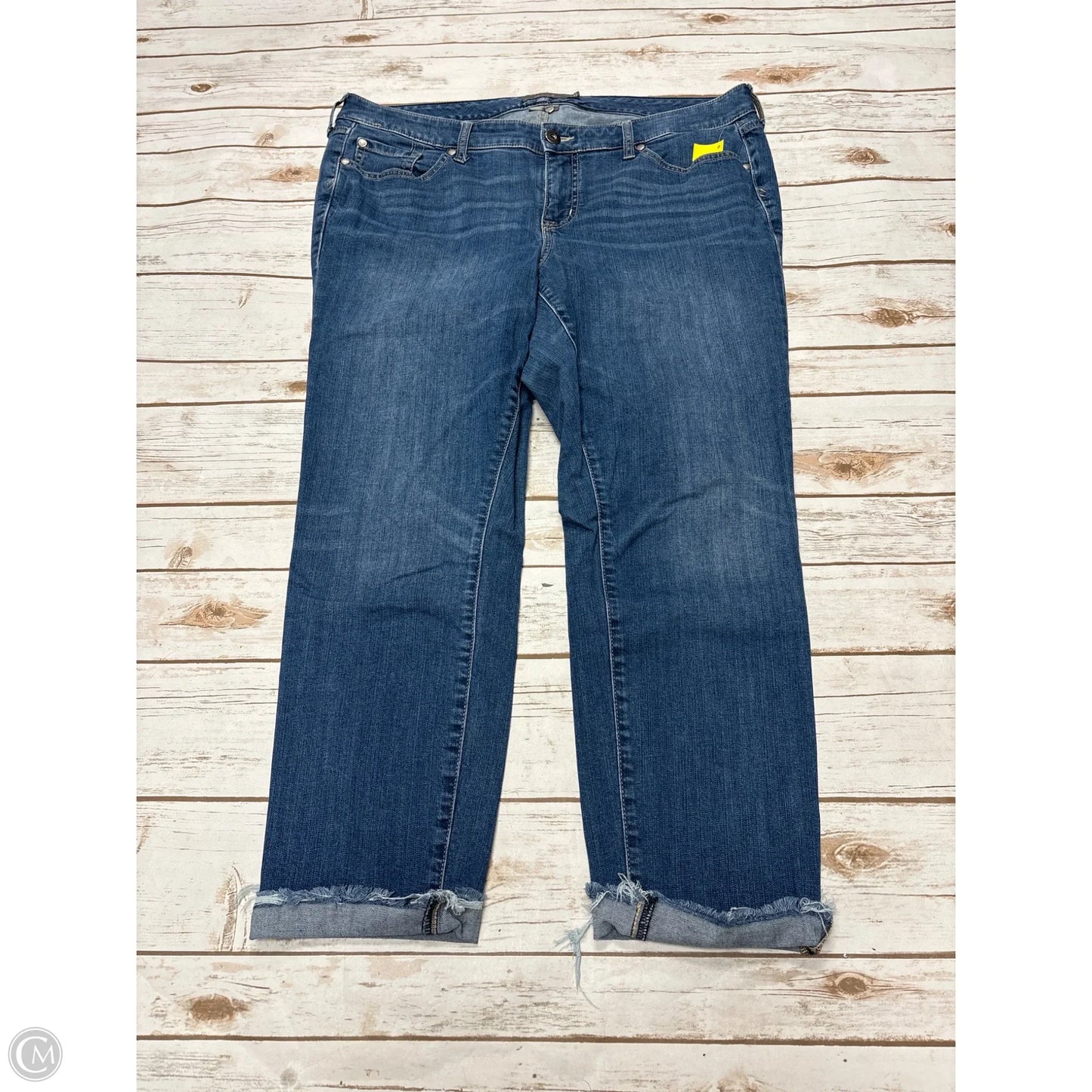 Jeans Boyfriend By Torrid In Blue Denim, Size: 16