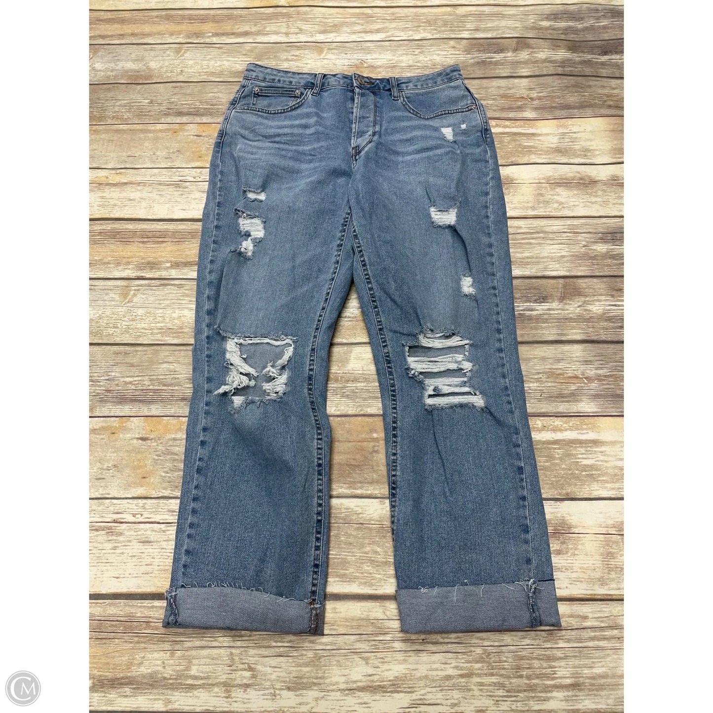 Jeans Cropped By No Boundaries In Blue Denim, Size: 12