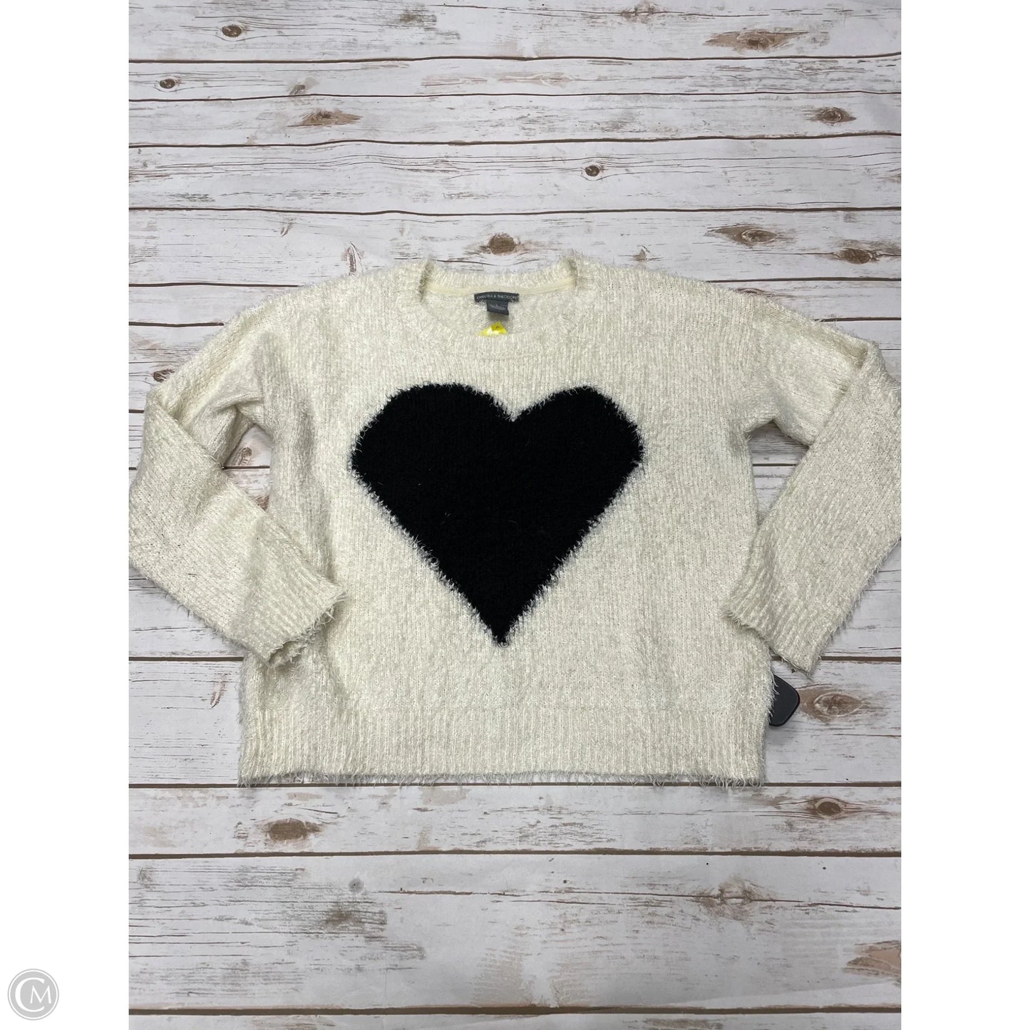 Sweater By Chelsea And Theodore In Ivory, Size: L