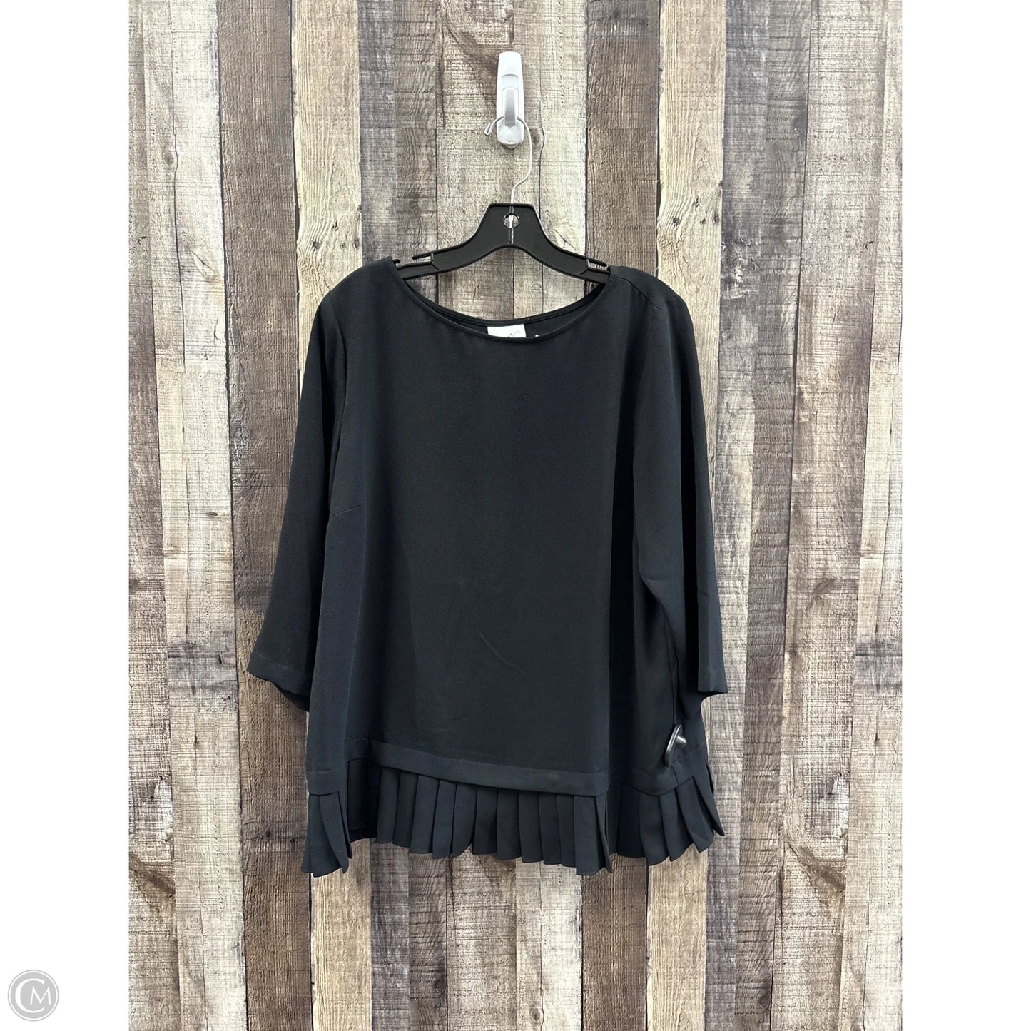 Top Long Sleeve By J. Jill In Black, Size: L