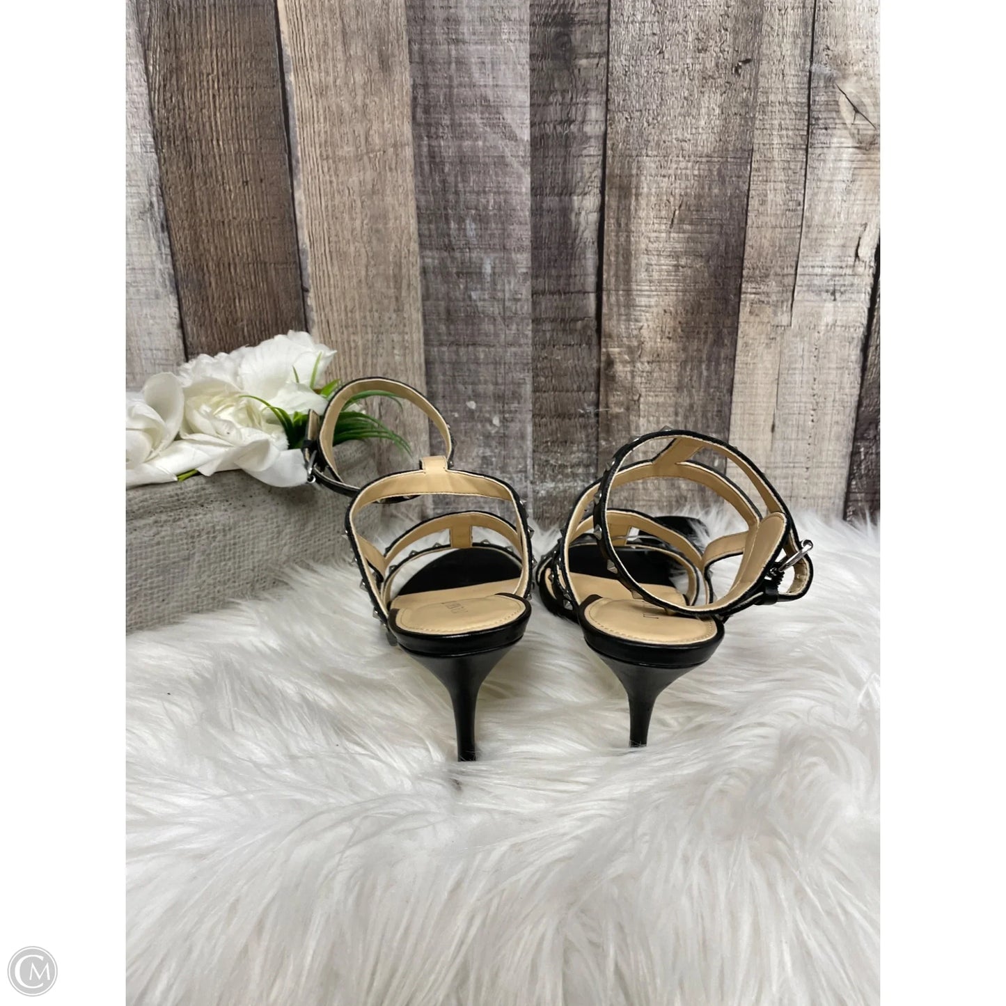 Sandals Heels Stiletto By Ivanka Trump In Black, Size: 6