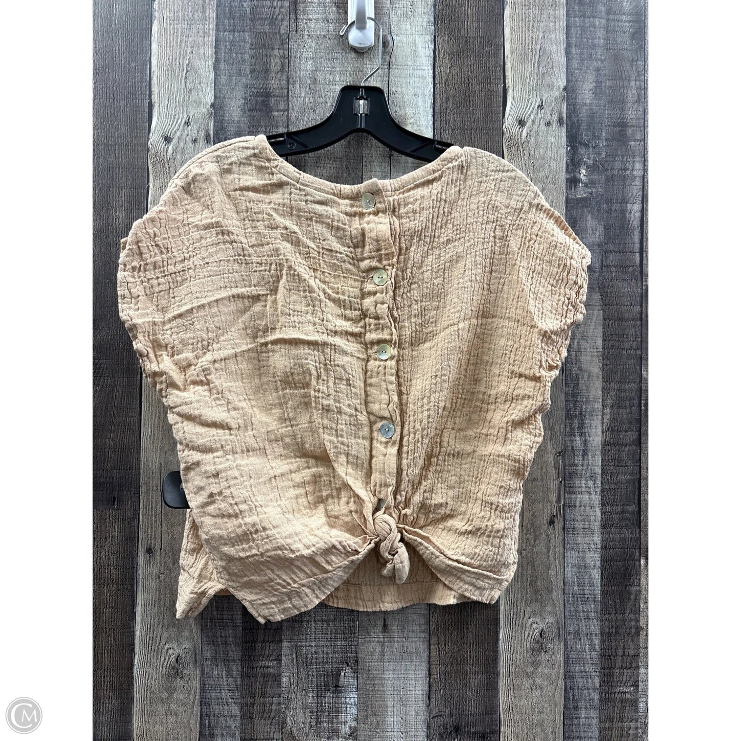 Top Sleeveless By Tahari In Tan, Size: S